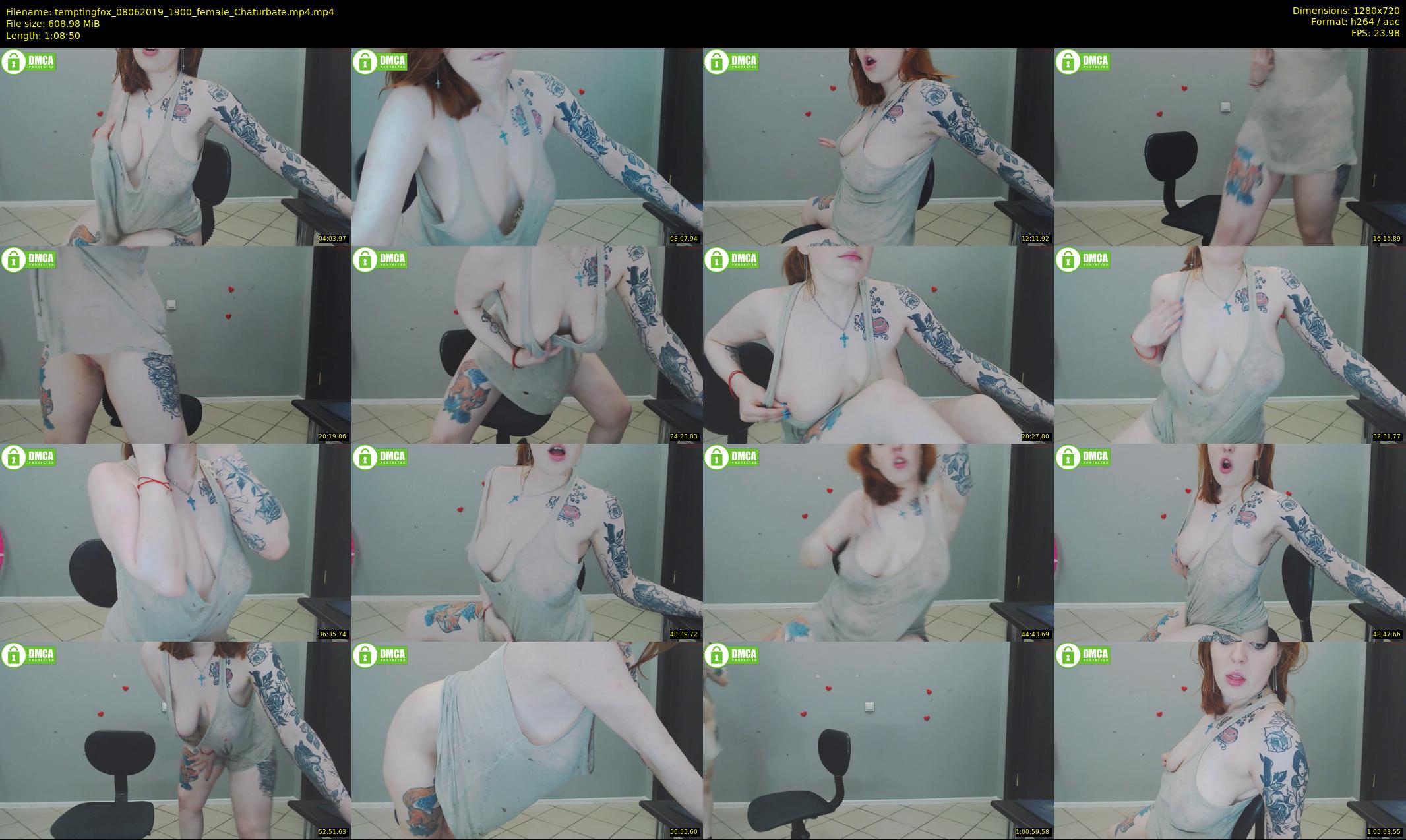 temptingfox — 69 minute Chaturbate female cam show recording, 720p, Jun 8, 2019