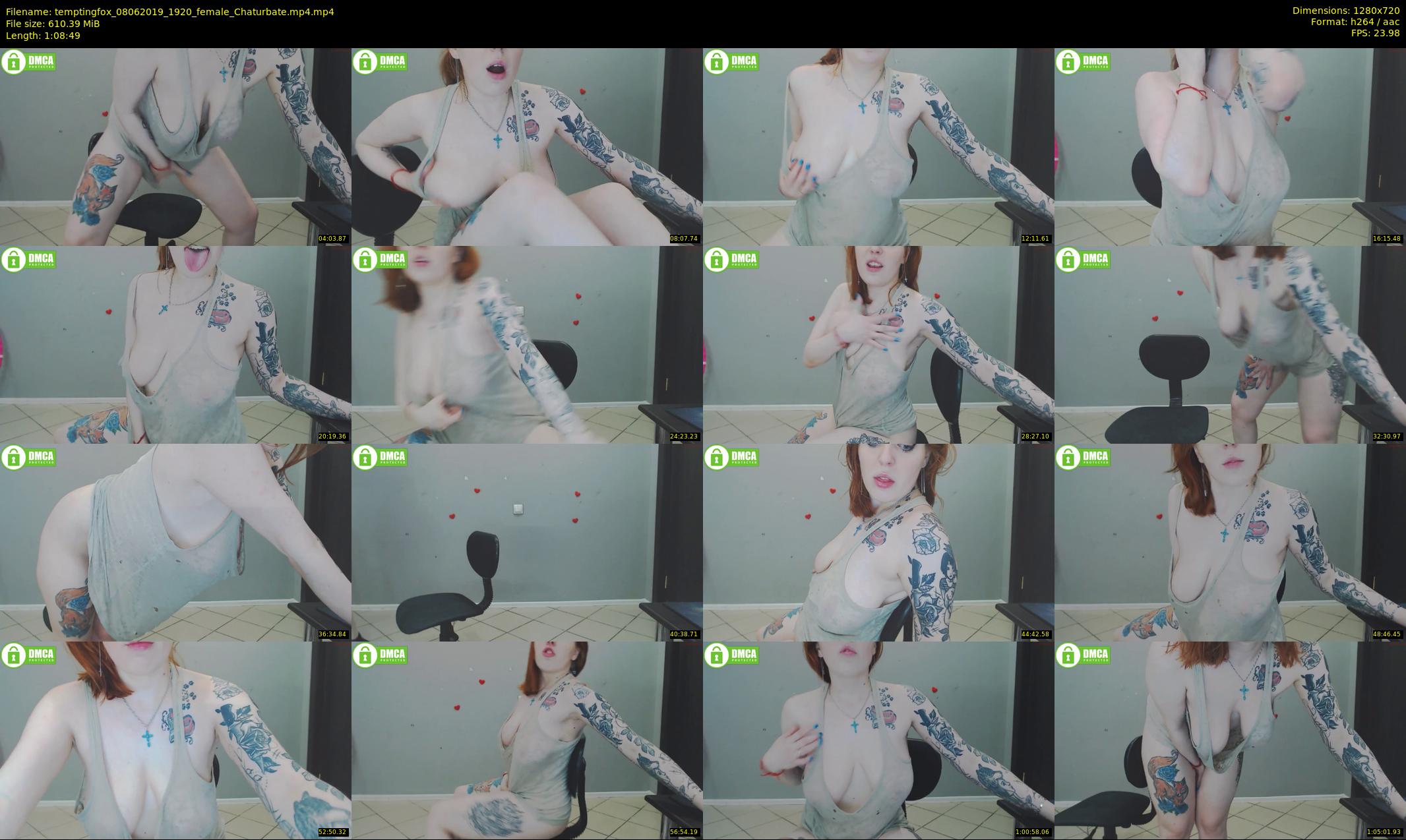 temptingfox — 69 minute Chaturbate female cam show recording, 720p, Jun 8, 2019