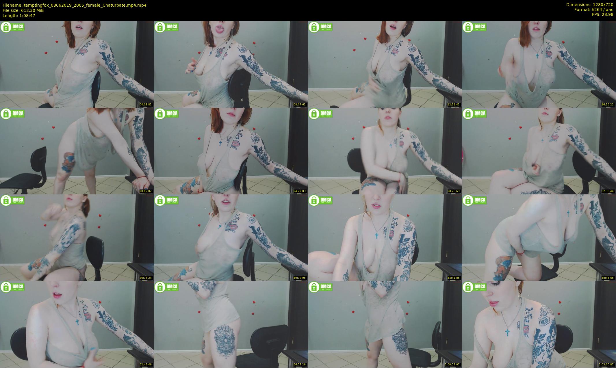 temptingfox — 69 minute Chaturbate female cam show recording, 720p, Jun 8, 2019
