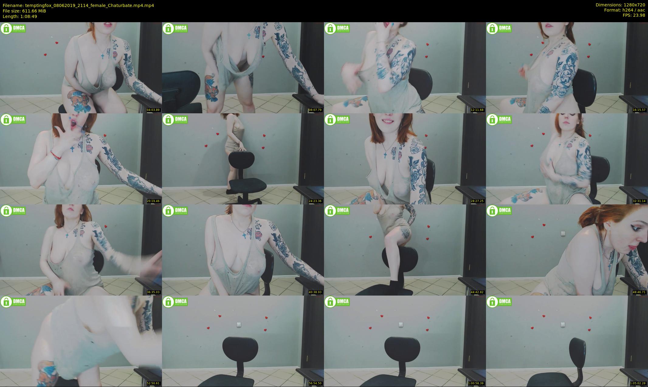 temptingfox — 69 minute Chaturbate female cam show recording, 720p, Jun 8, 2019