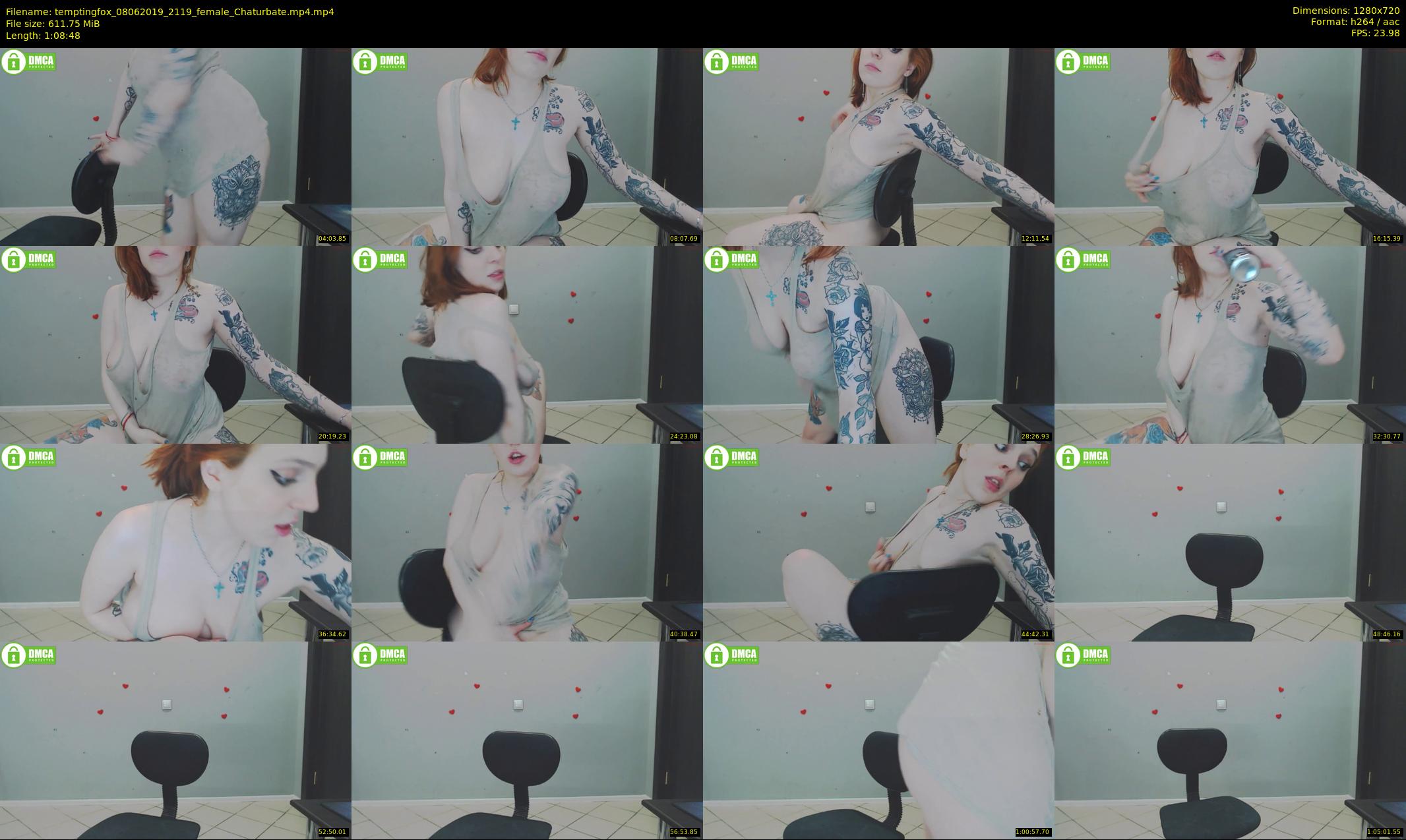 temptingfox — 69 minute Chaturbate female cam show recording, 720p, Jun 8, 2019