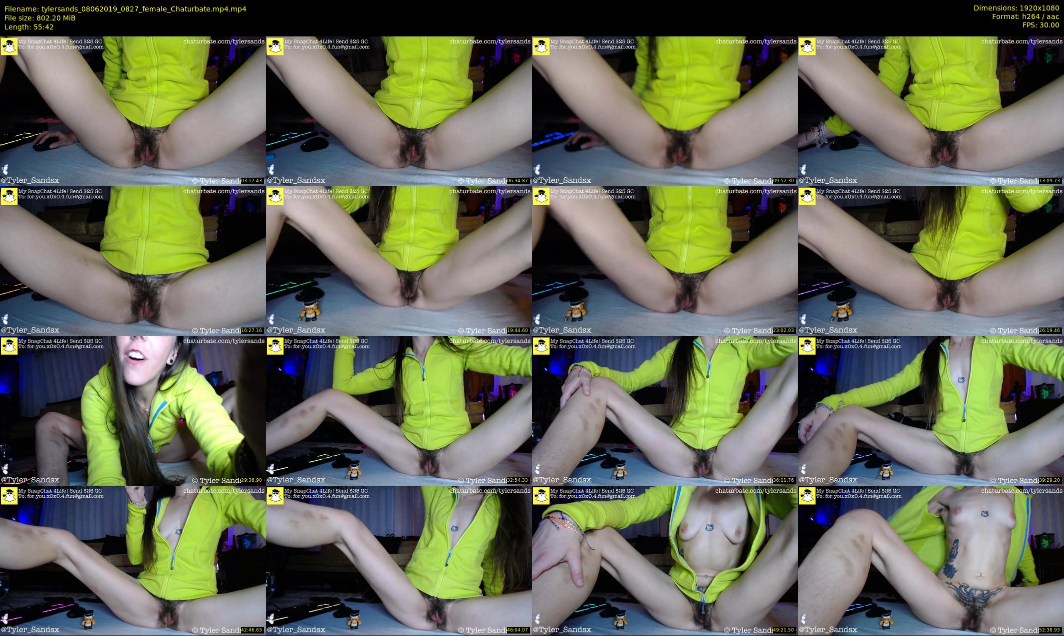 tylersands — 56 minute Chaturbate female cam show recording, 1080p, Jun 8, 2019