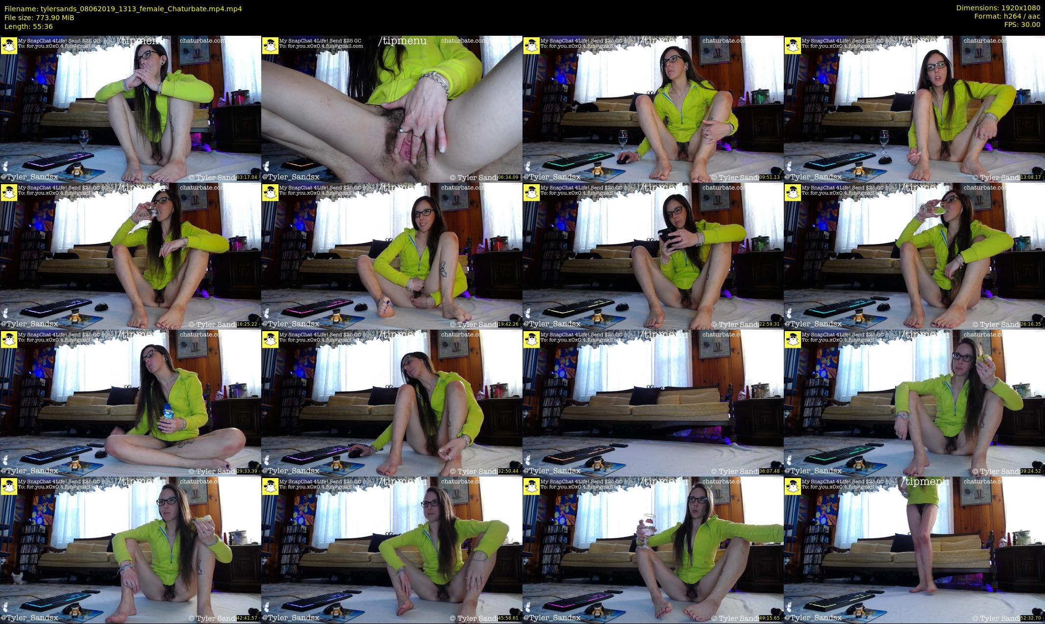 tylersands — 56 minute Chaturbate female cam show recording, 1080p, Jun 8, 2019