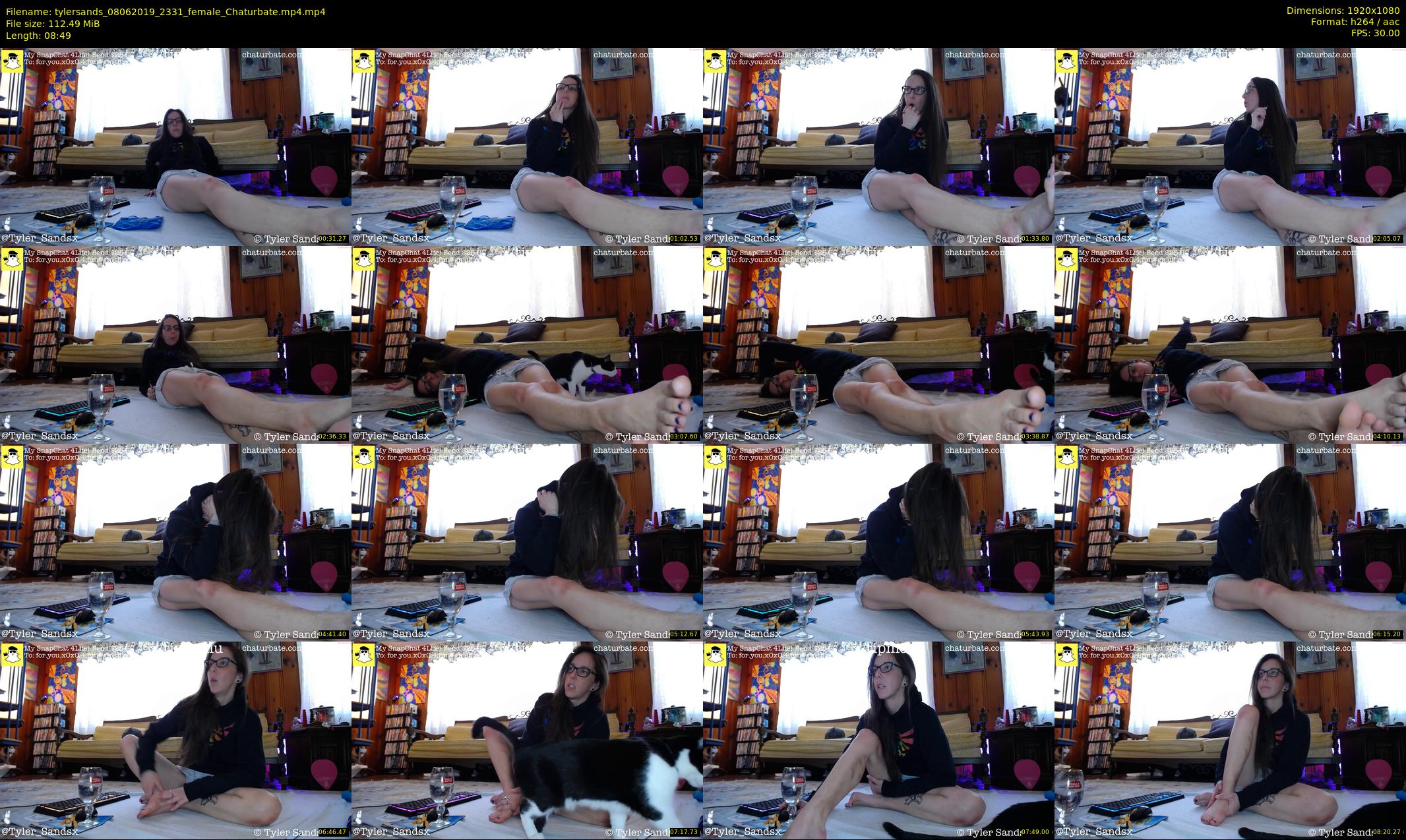 tylersands — 9 minute Chaturbate female cam show recording, 1080p, Jun 8, 2019