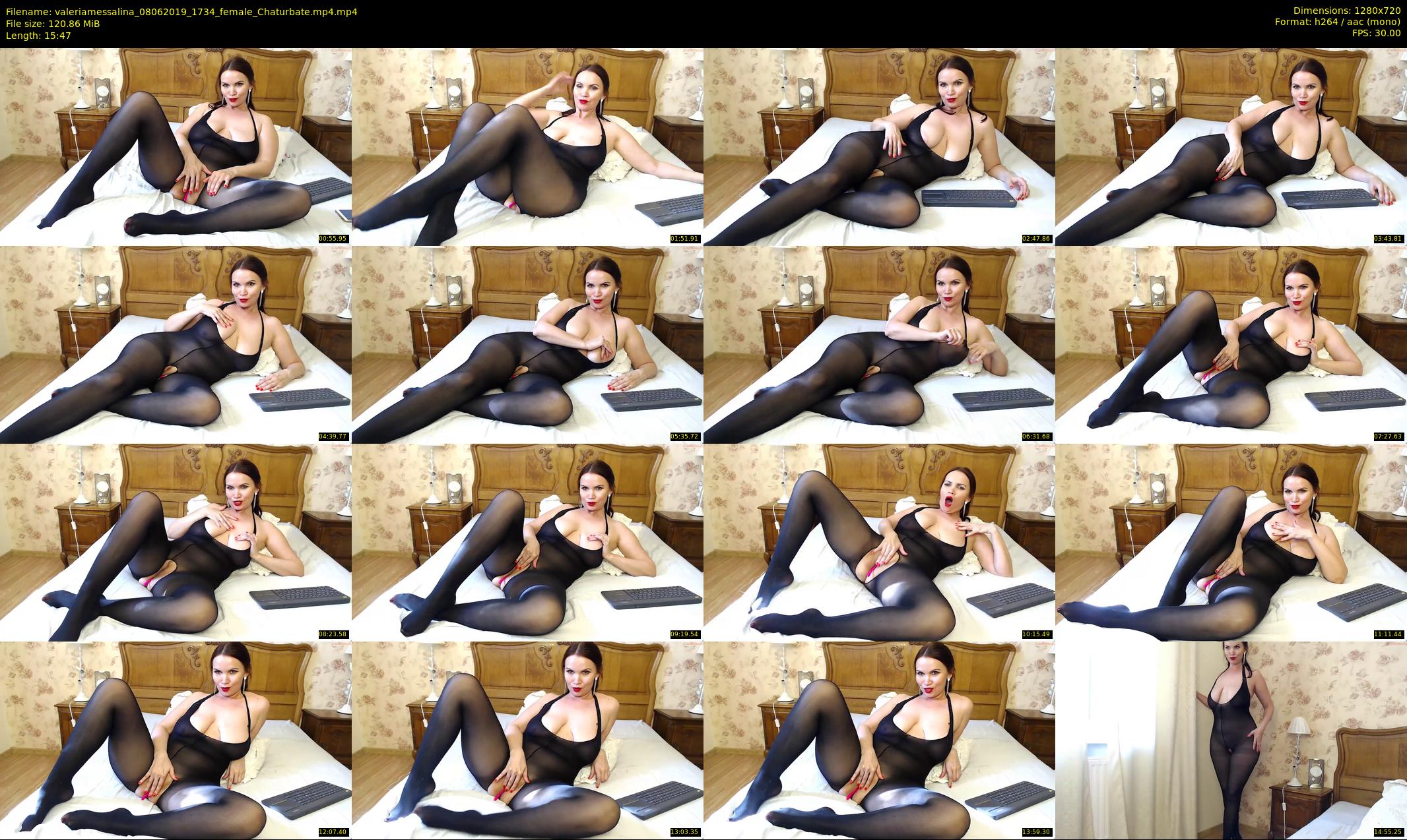 valeriamessalina — 16 minute Chaturbate female cam show recording, 720p, Jun 8, 2019