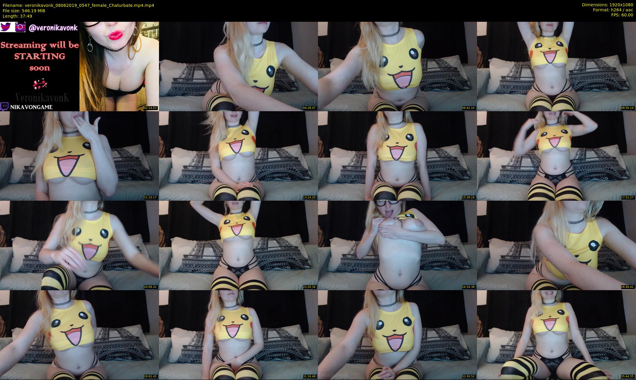 veronikavonk — 38 minute Chaturbate female cam show recording, 1080p, Jun 8, 2019