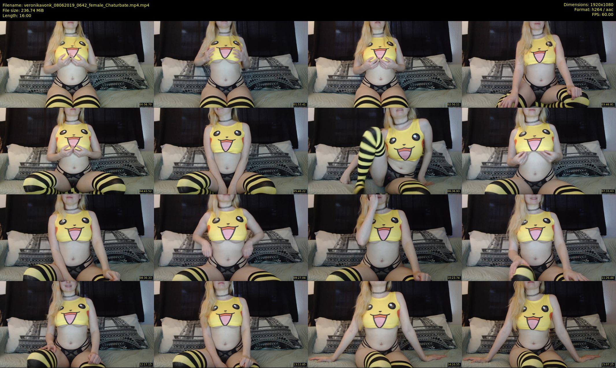 veronikavonk — 16 minute Chaturbate female cam show recording, 1080p, Jun 8, 2019