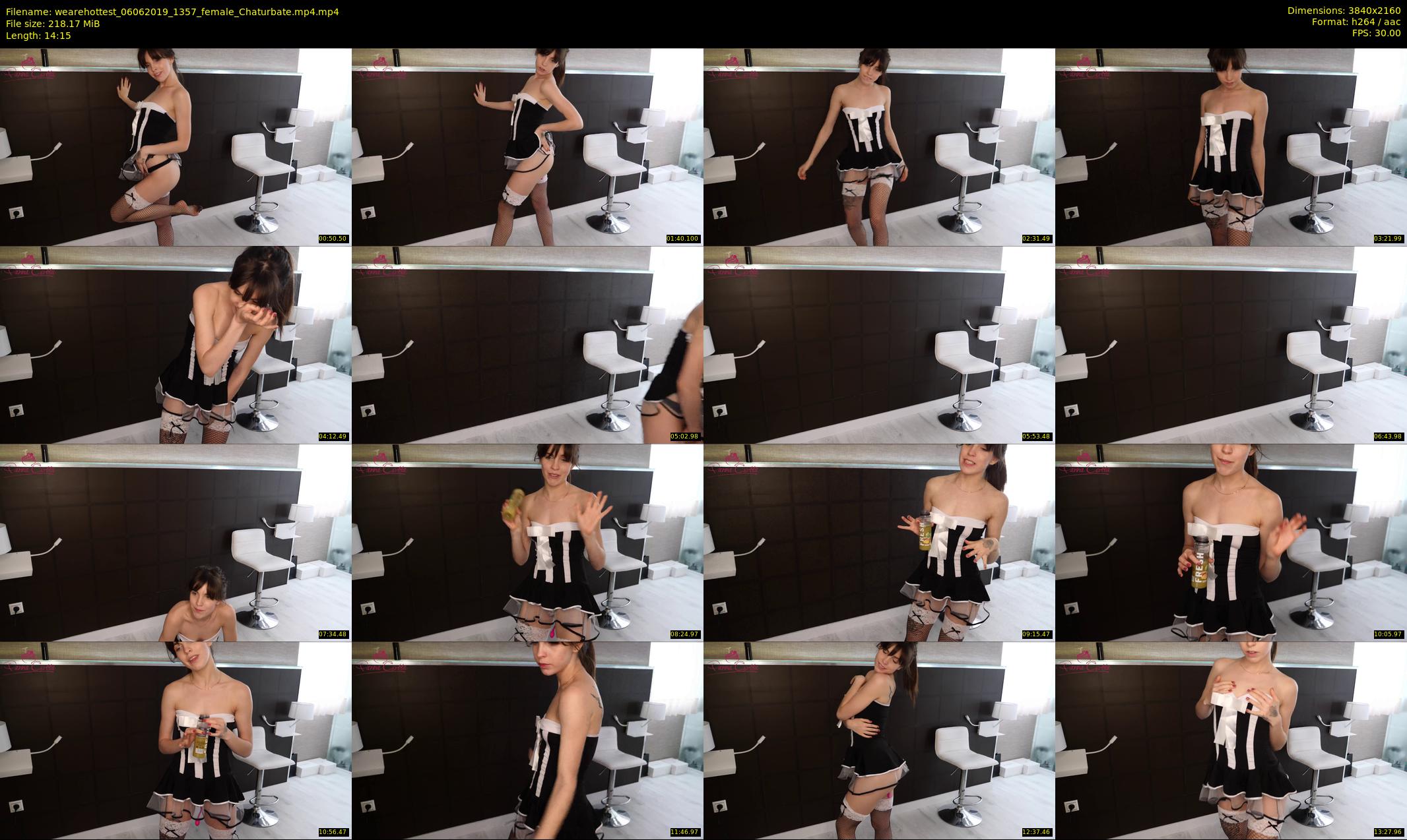wearehottest — 15 minute Chaturbate couple cam show recording, 4K, Jun 6, 2019