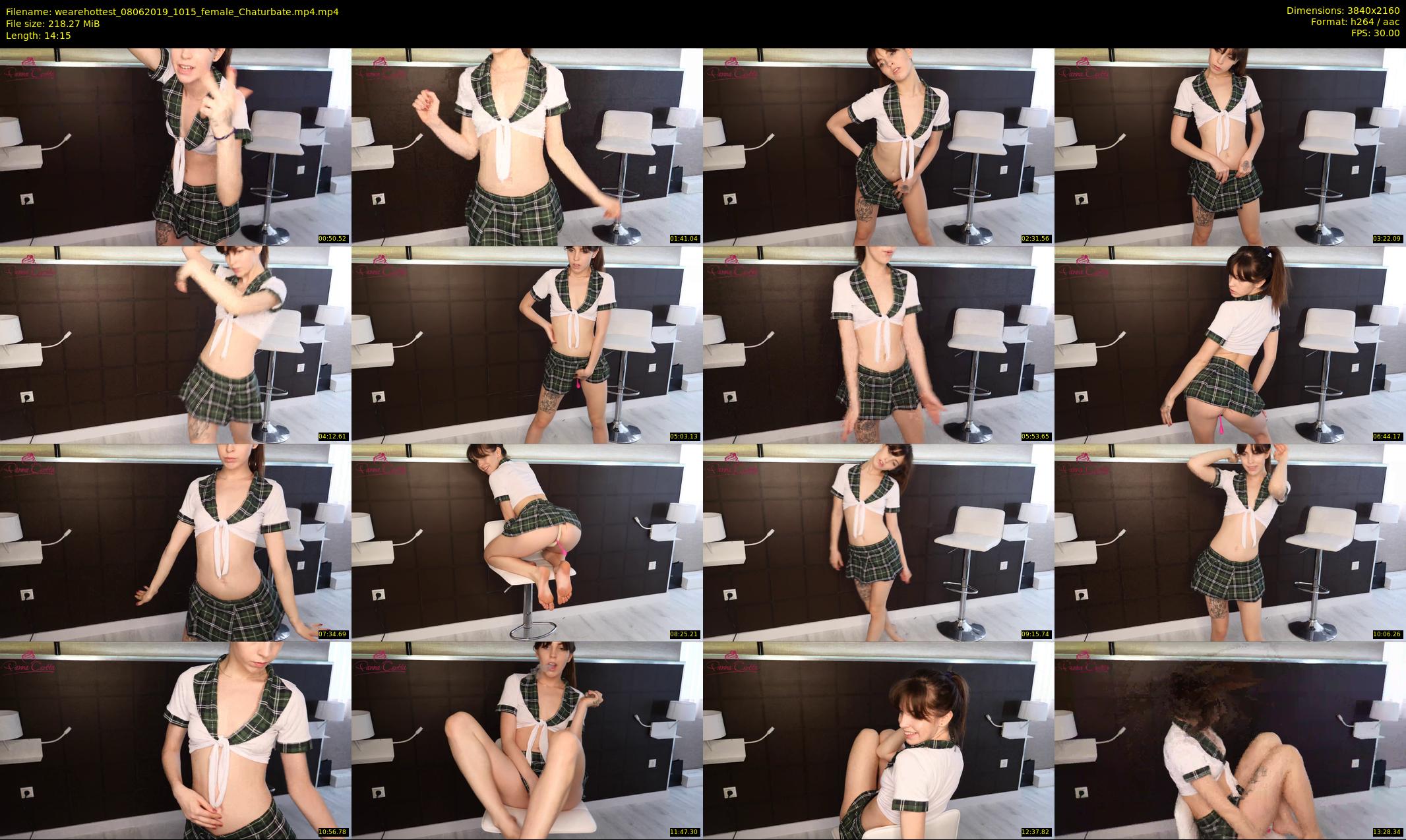 wearehottest — 15 minute Chaturbate couple cam show recording, 4K, Jun 8, 2019