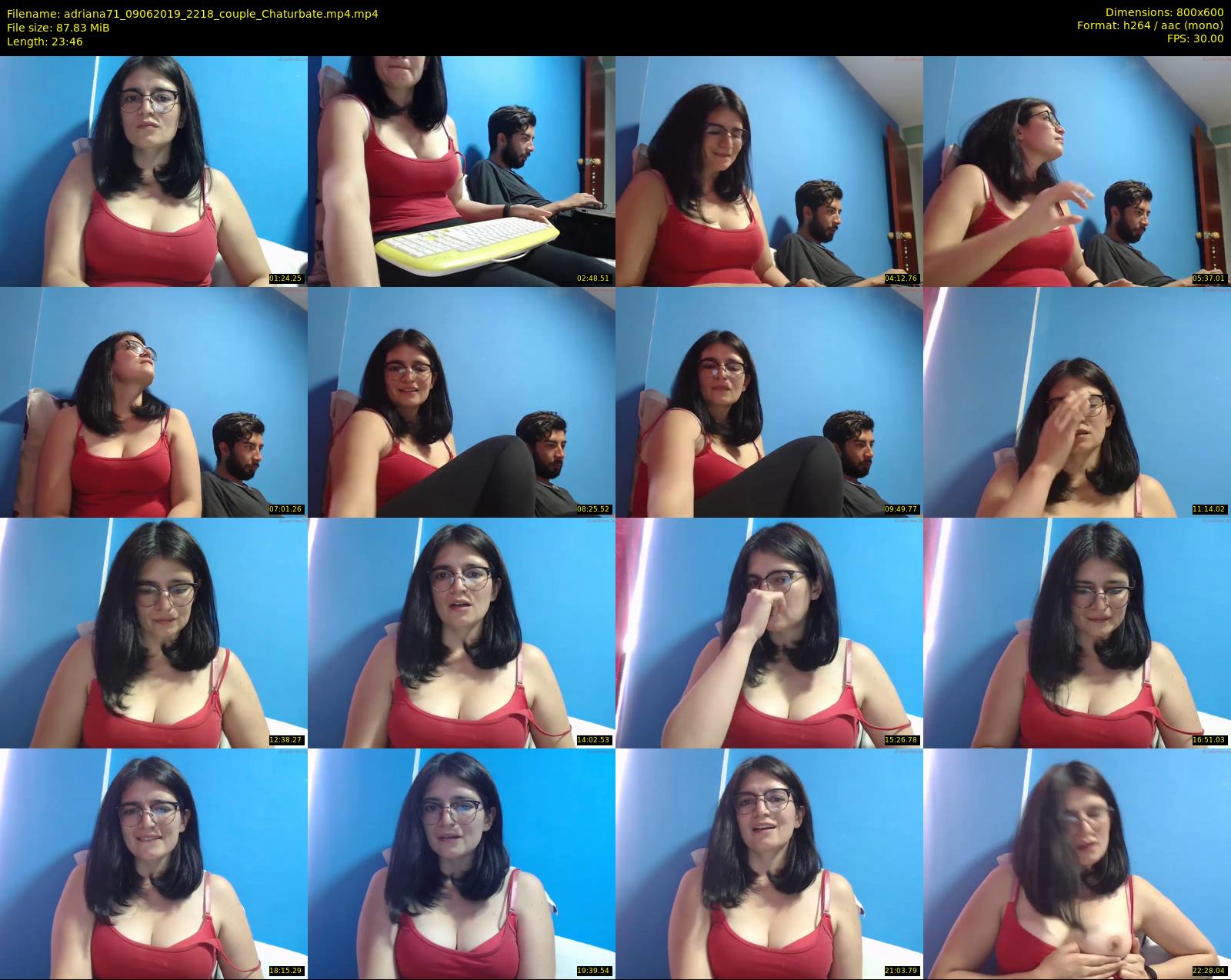 adriana71 — 24 minute Chaturbate couple cam show recording, 480p, Jun 9, 2019