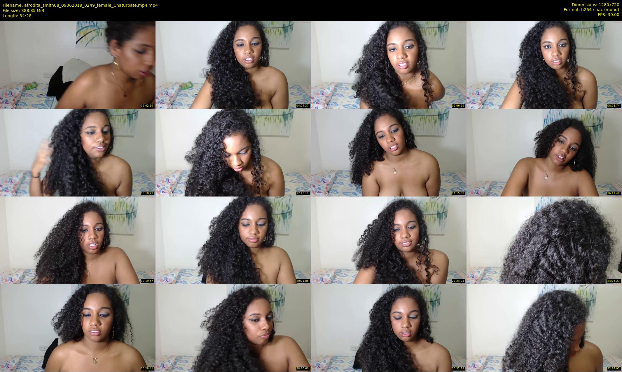 afrodita_smith08 — 35 minute Chaturbate female cam show recording, 720p, Jun 9, 2019