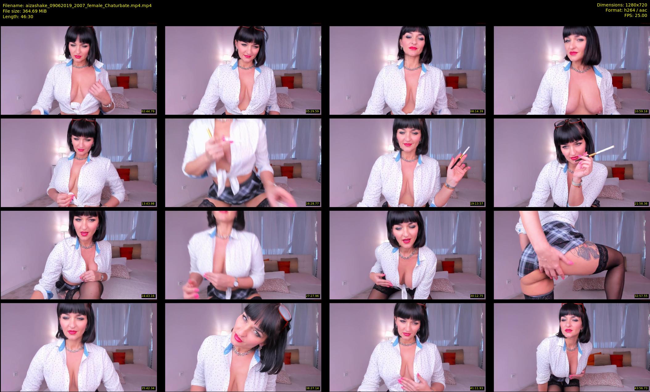 aizashake — 47 minute Chaturbate female cam show recording, 720p, Jun 9, 2019