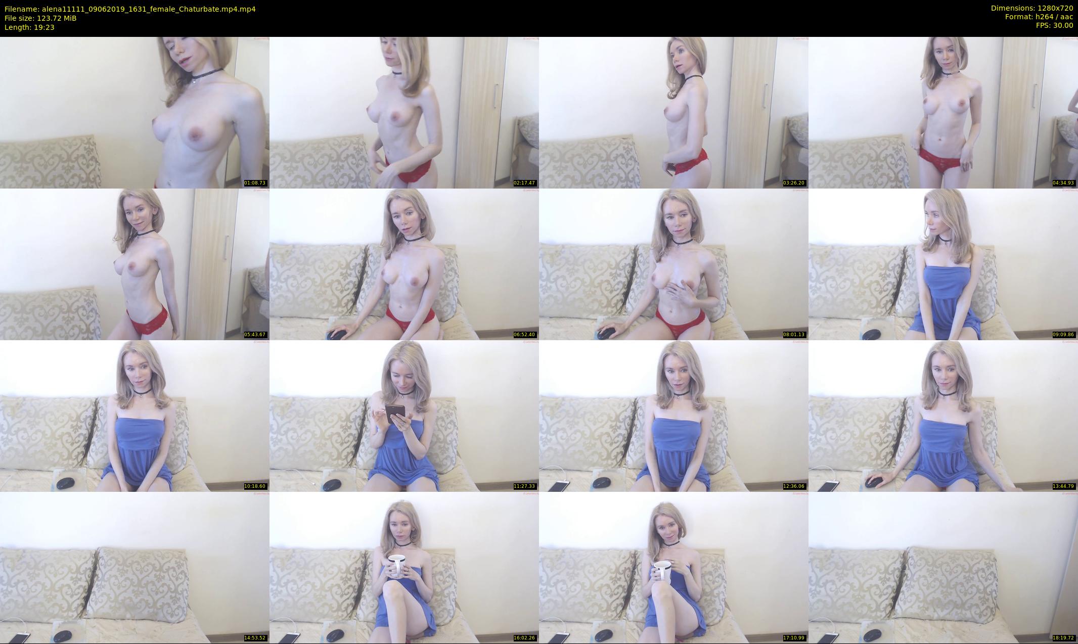 alena11111 — 20 minute Chaturbate female cam show recording, 720p, Jun 9, 2019