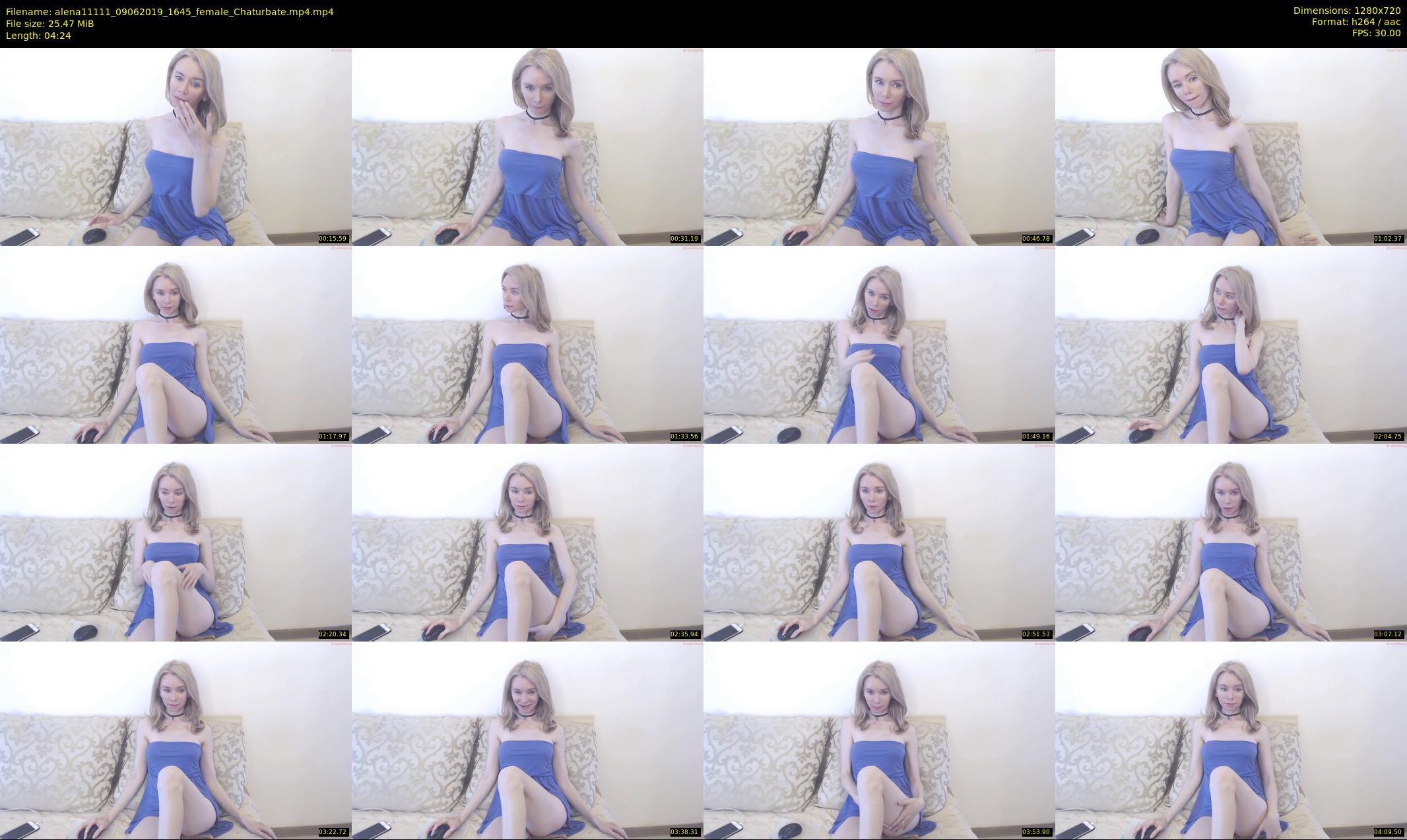 alena11111 — 5 minute Chaturbate female cam show recording, 720p, Jun 9, 2019