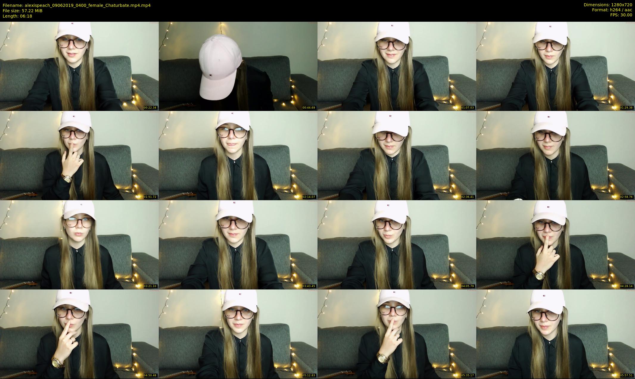alexispeach — 7 minute Chaturbate female cam show recording, 720p, Jun 9, 2019