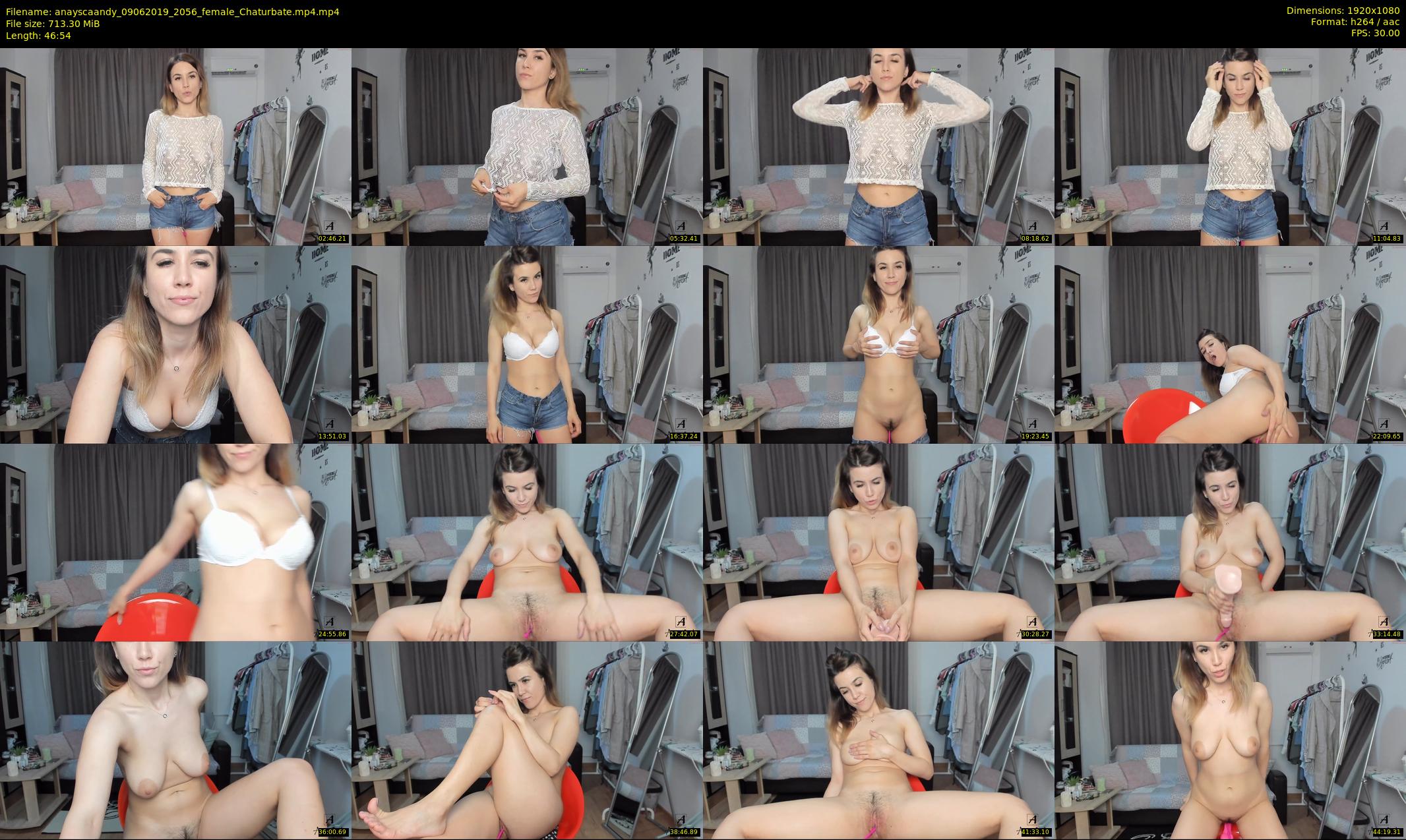 anayscaandy — 47 minute Chaturbate female cam show recording, 1080p, Jun 9, 2019