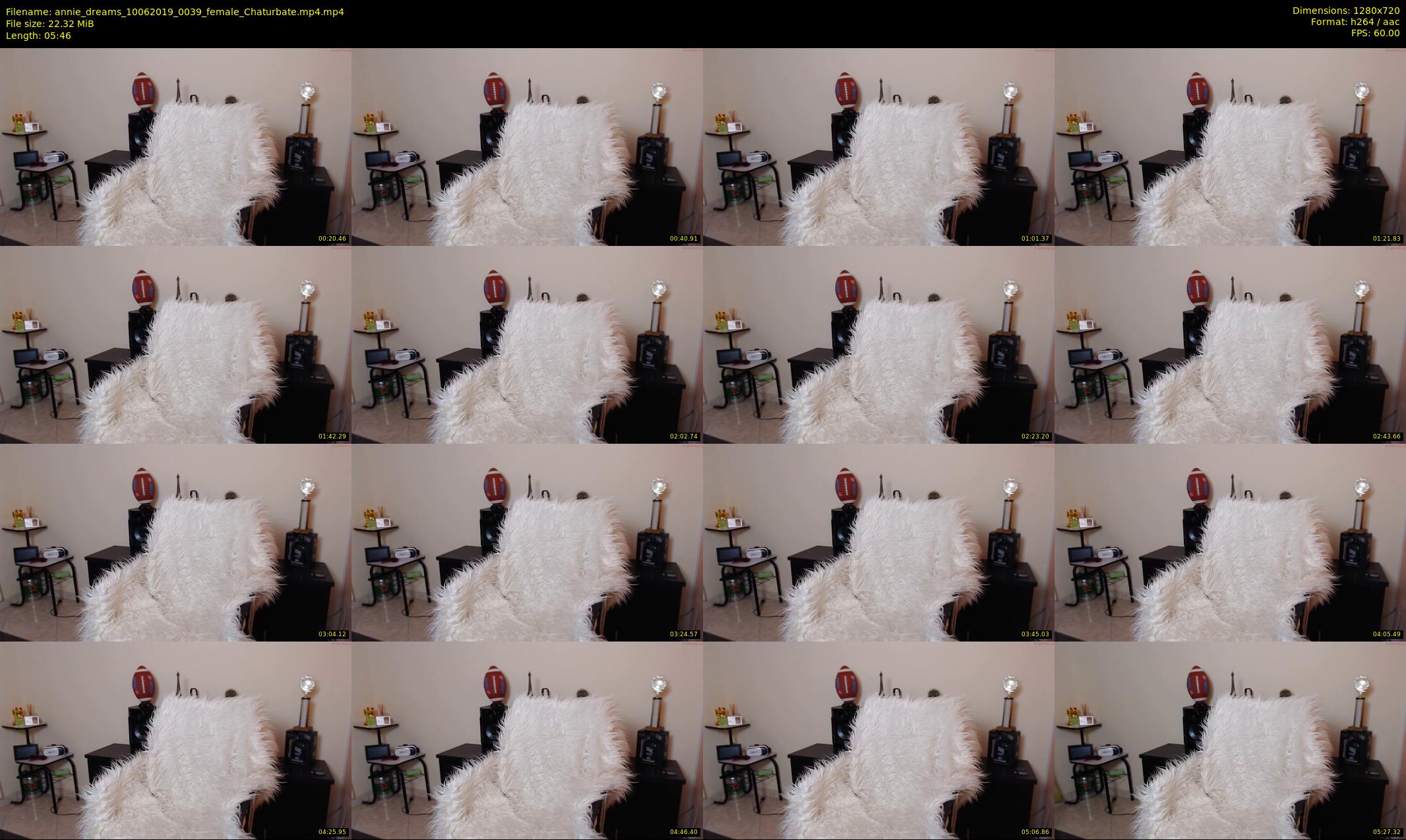 annie_dreams — 6 minute Chaturbate female cam show recording, 720p, Jun 10, 2019