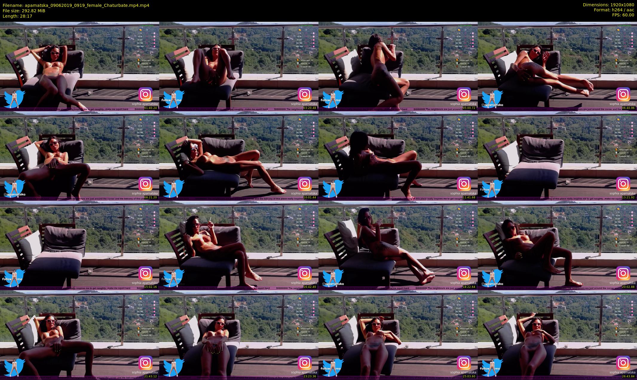 apamatska — 29 minute Chaturbate female cam show recording, 1080p, Jun 9, 2019