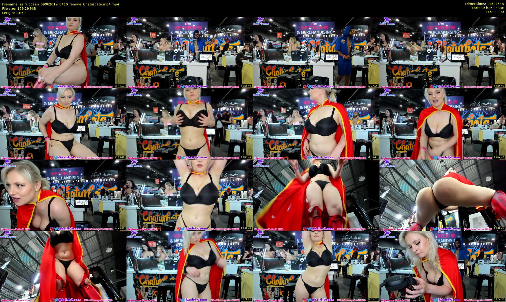 asiri_ocean — 14 minute Chaturbate female cam show recording, 480p, Jun 9, 2019