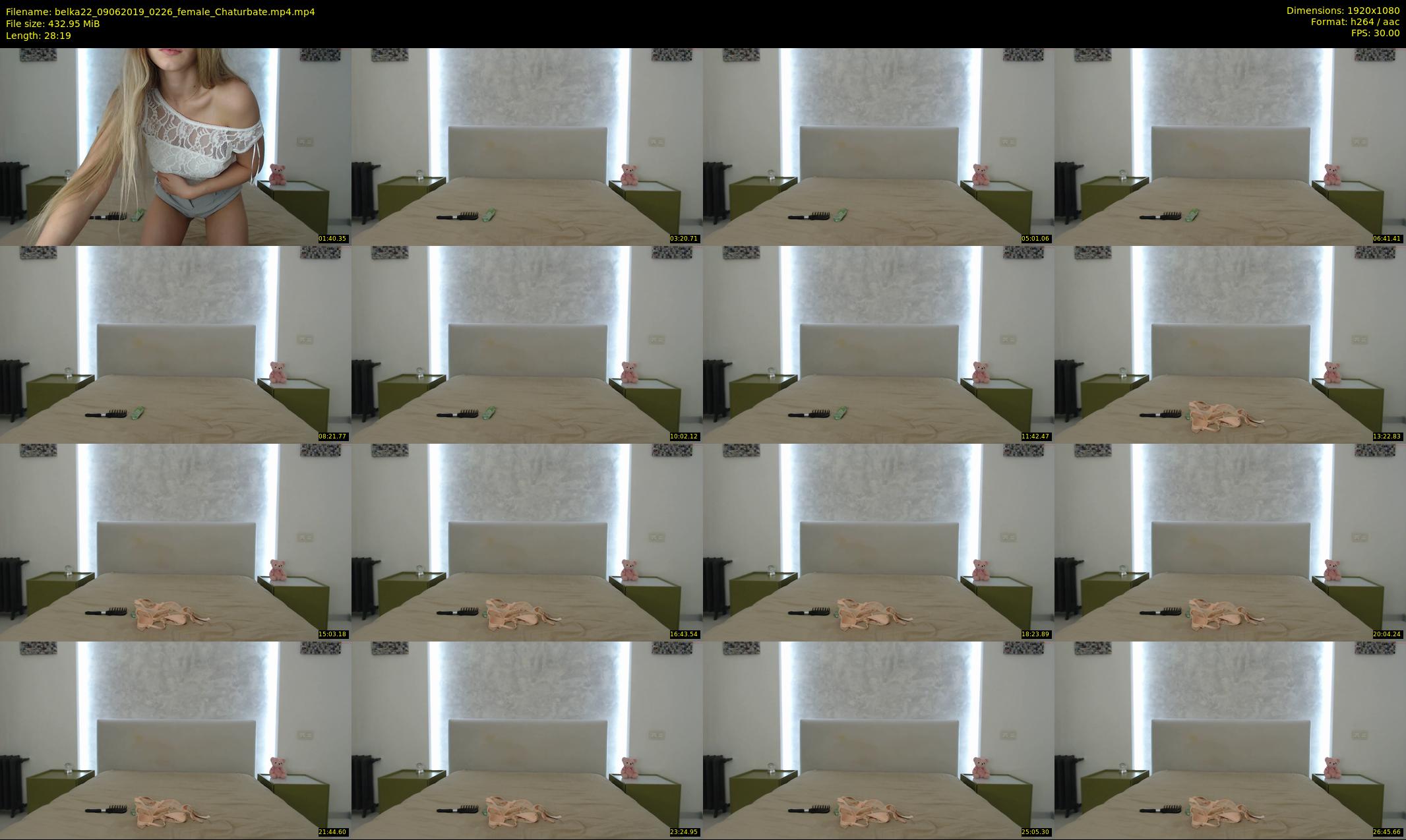 belka22 — 29 minute Chaturbate female cam show recording, 1080p, Jun 9, 2019