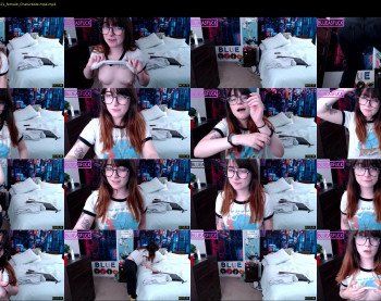 blueasfuck — 56 minute Chaturbate female cam show recording, 1080p, Jun 9, 2019