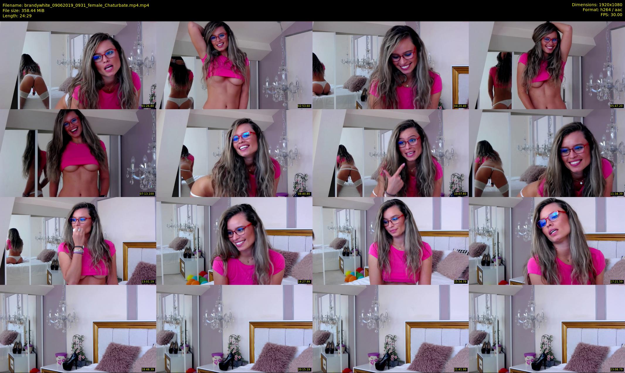 brandywhite — 25 minute Chaturbate female cam show recording, 1080p, Jun 9, 2019