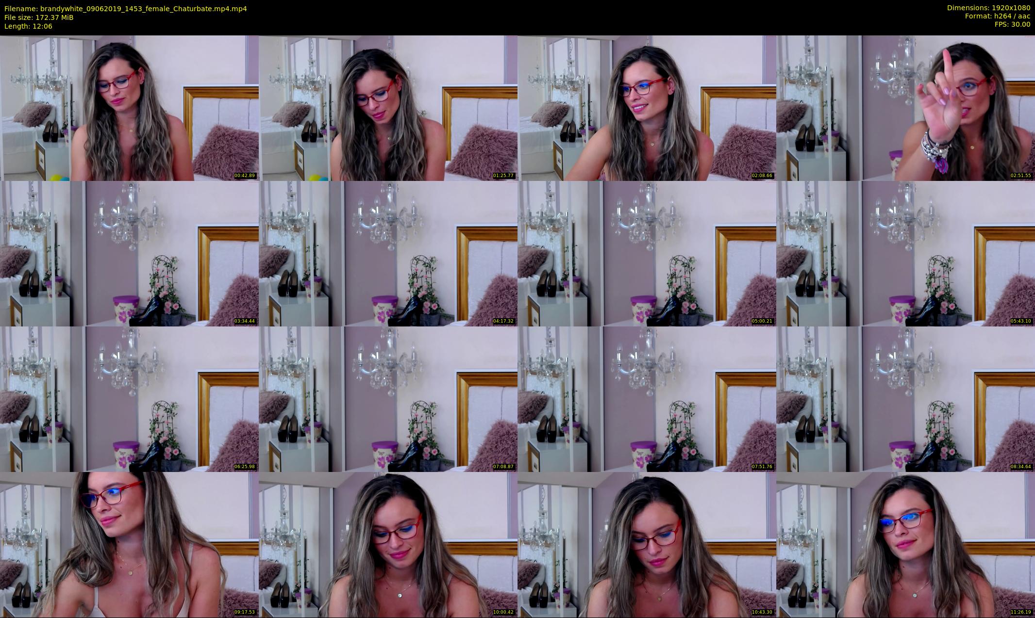 brandywhite — 13 minute Chaturbate female cam show recording, 1080p, Jun 9, 2019