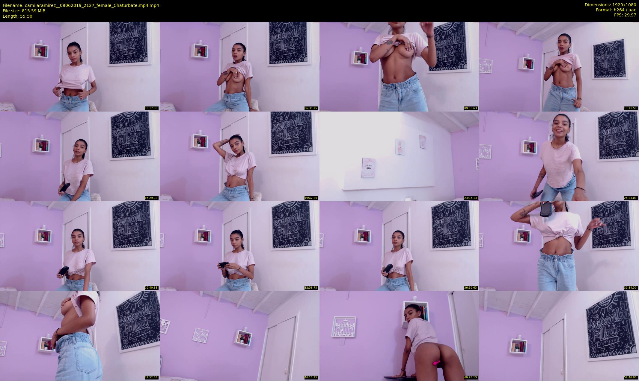 camilaramirez_ — 56 minute Chaturbate female cam show recording, 1080p, Jun 9, 2019
