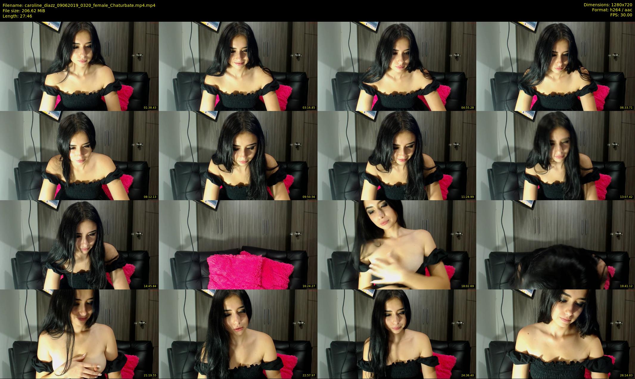 caroline_diazz — 28 minute Chaturbate female cam show recording, 720p, Jun 9, 2019