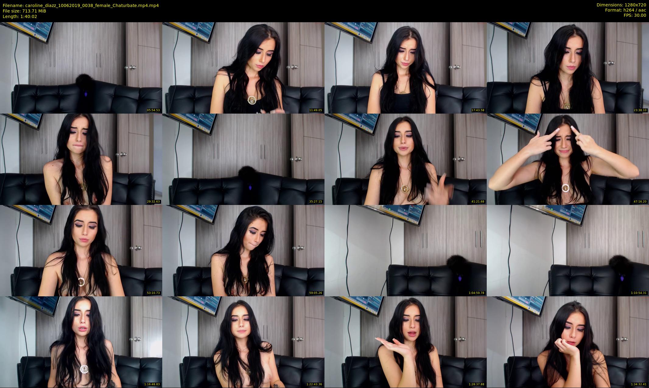 caroline_diazz — 101 minute Chaturbate female cam show recording, 720p, Jun 10, 2019