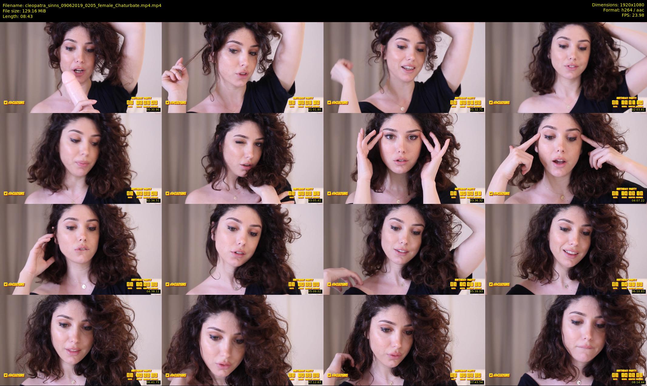 cleopatra_sinns — 9 minute Chaturbate female cam show recording, 1080p, Jun 9, 2019