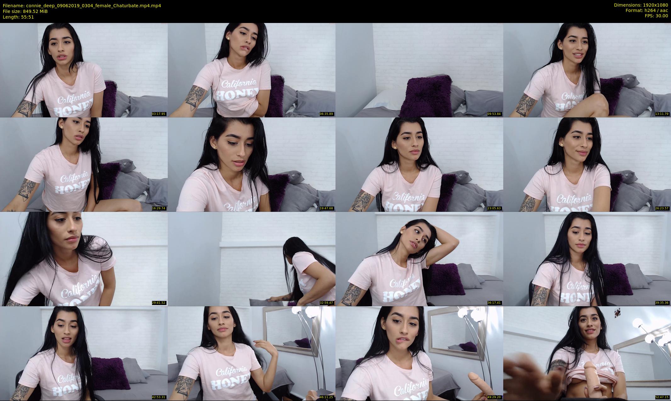 connie_deep — 56 minute Chaturbate female cam show recording, 1080p, Jun 9, 2019