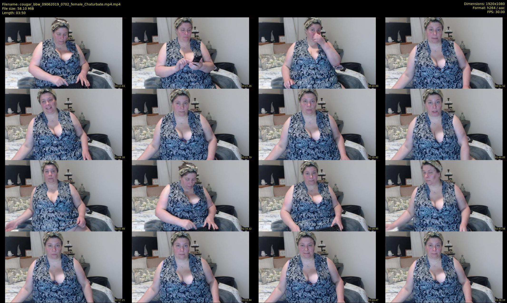 cougar_bbw — 4 minute Chaturbate female cam show recording, 1080p, Jun 9, 2019