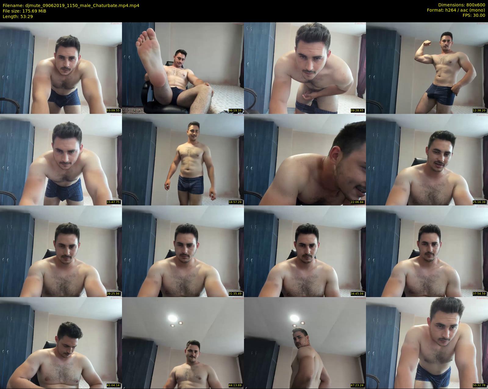 djmute — 54 minute Chaturbate male cam show recording, 480p, Jun 9, 2019