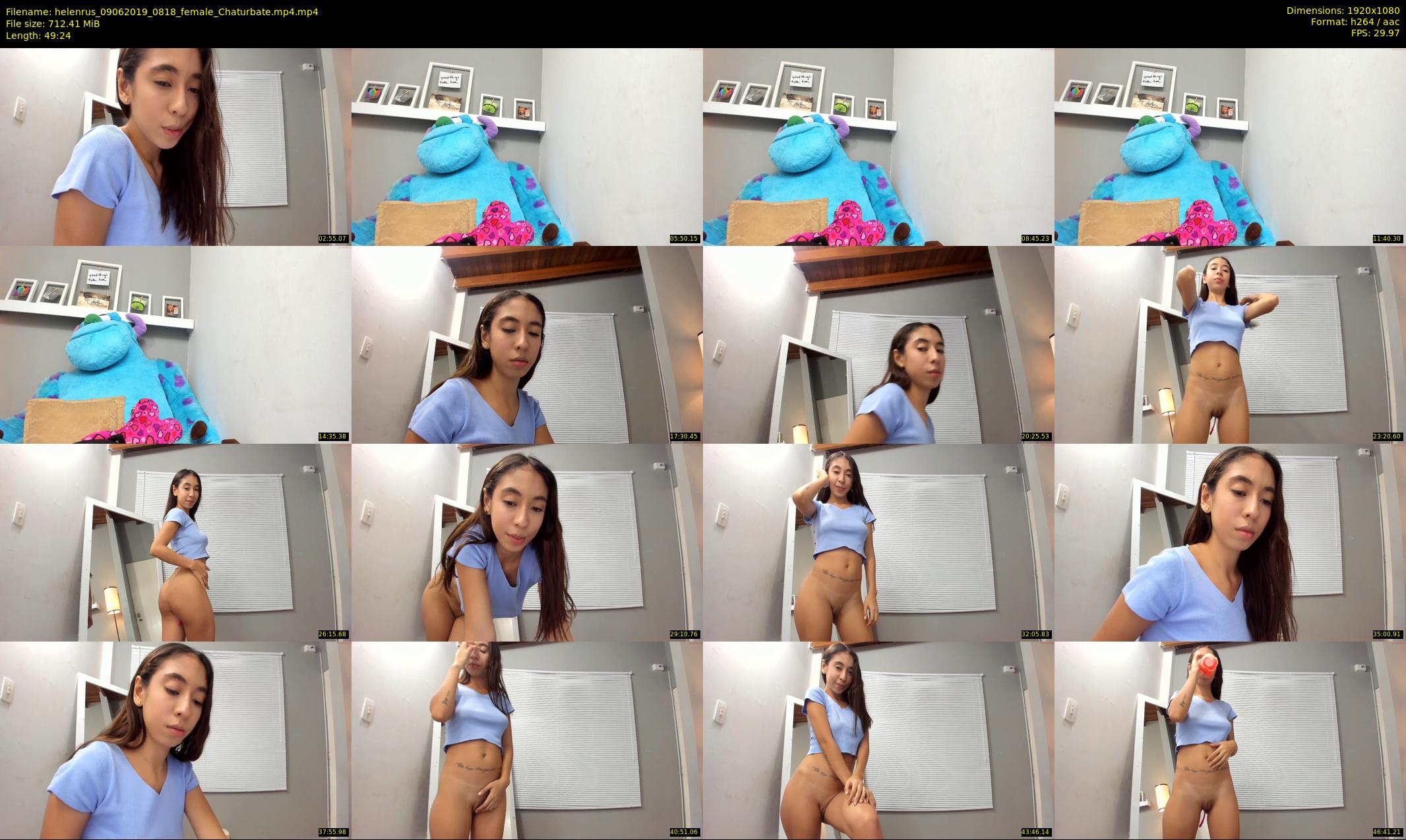 helenrus — 50 minute Chaturbate female cam show recording, 1080p, Jun 9, 2019