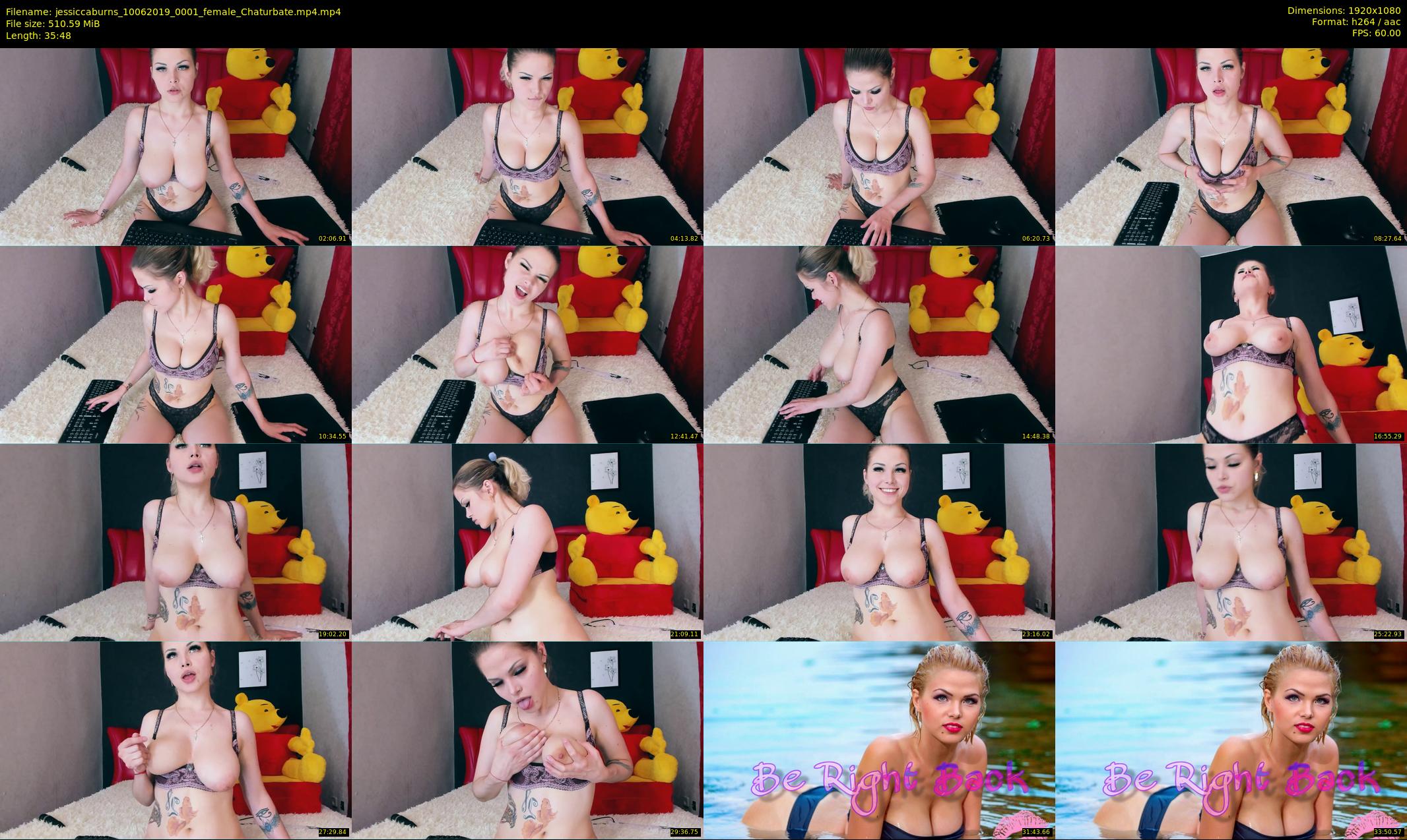 jessiccaburns — 36 minute Chaturbate female cam show recording, 1080p, Jun 10, 2019