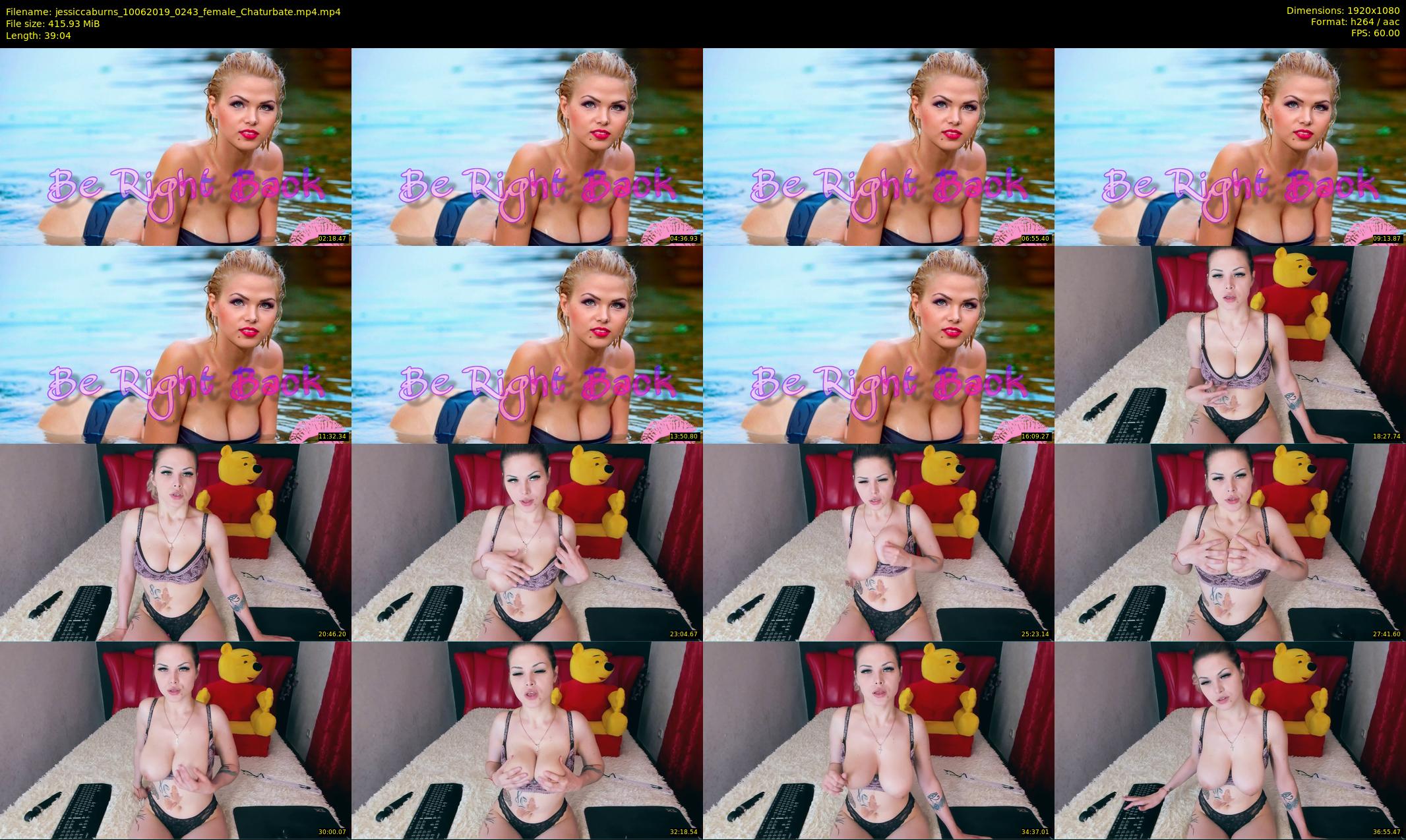 jessiccaburns — 40 minute Chaturbate female cam show recording, 1080p, Jun 10, 2019