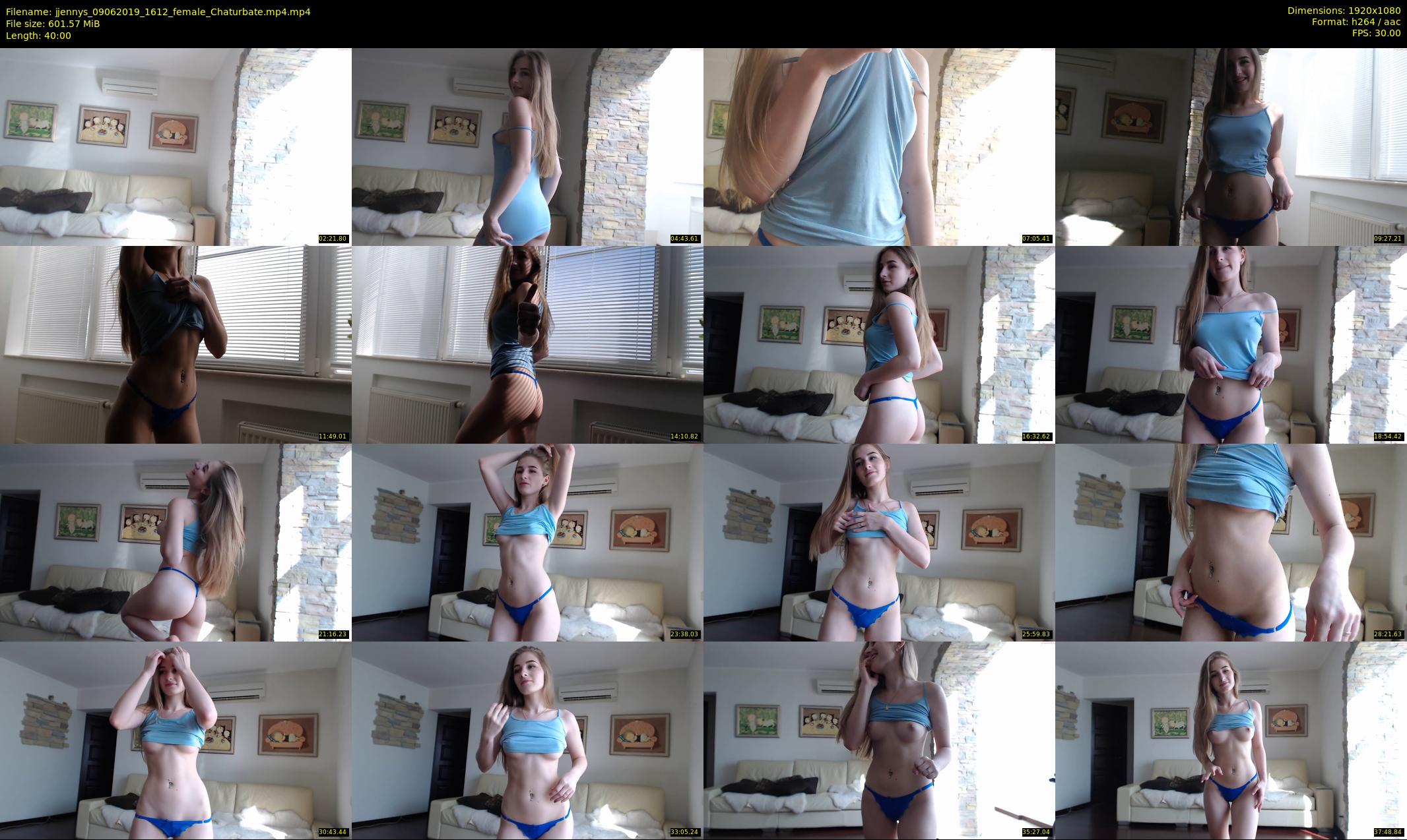 jjennys — 40 minute Chaturbate female cam show recording, 1080p, Jun 9, 2019