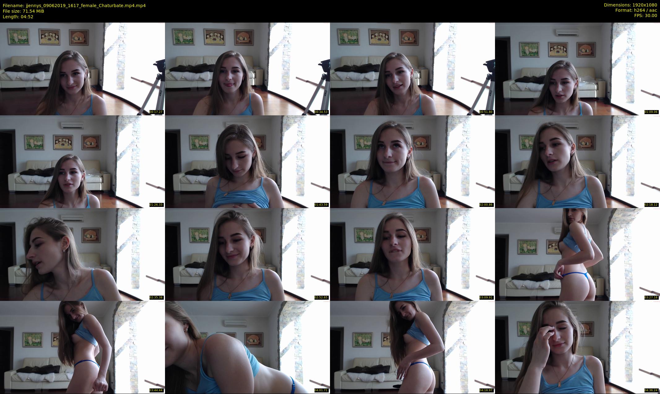 jjennys — 5 minute Chaturbate female cam show recording, 1080p, Jun 9, 2019