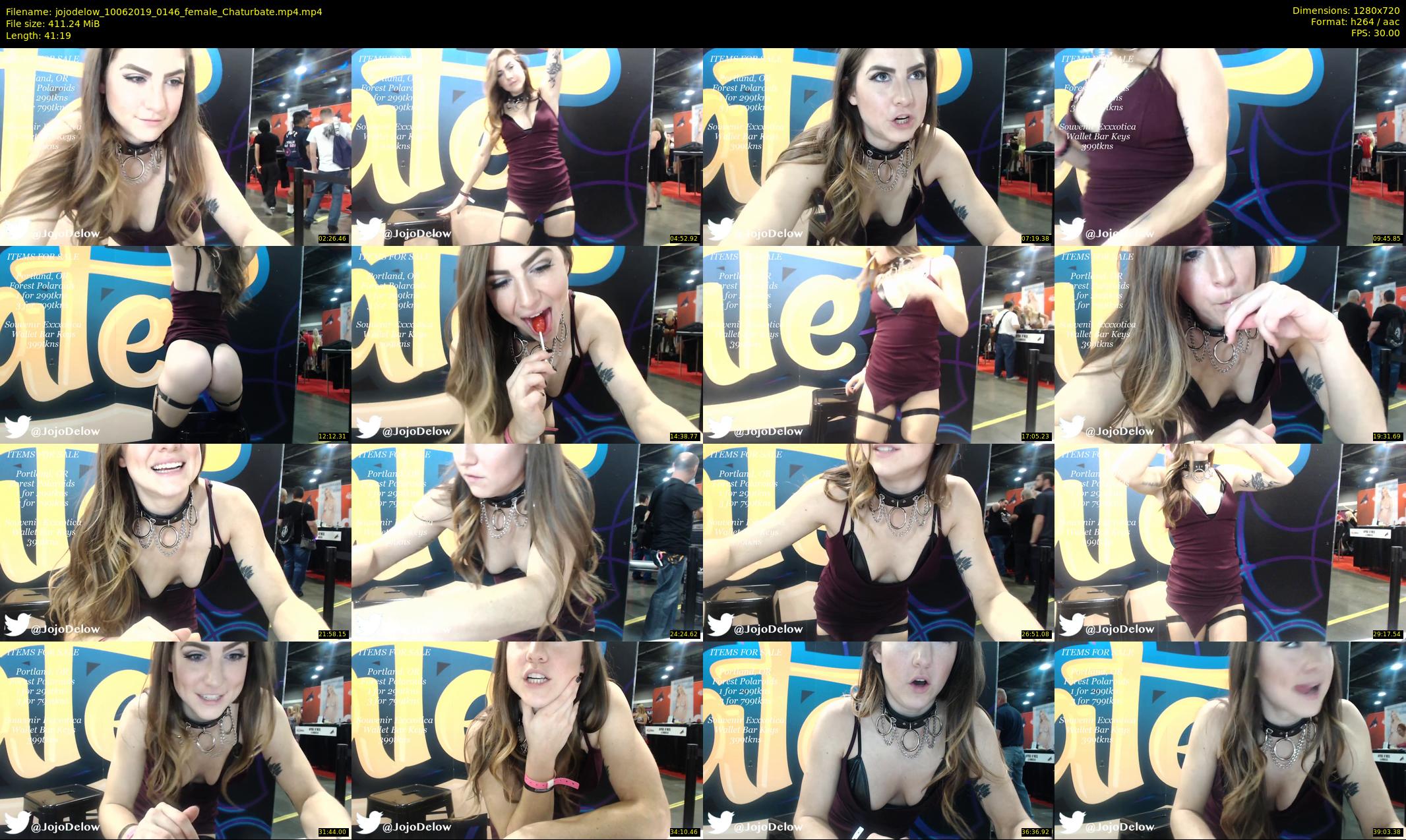 jojodelow — 42 minute Chaturbate female cam show recording, 720p, Jun 10, 2019
