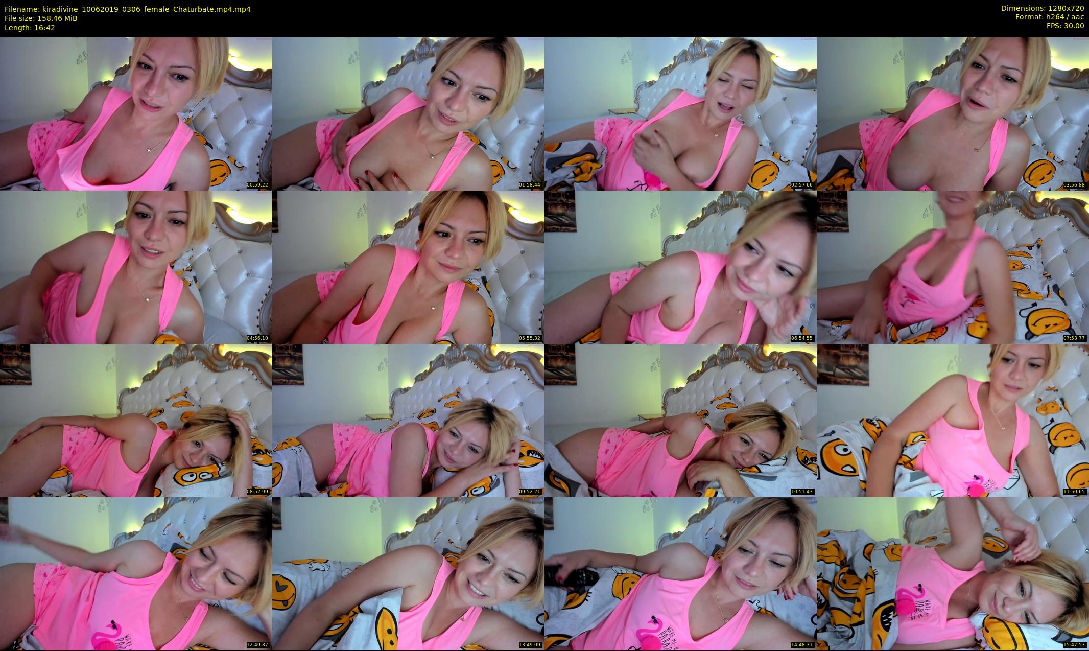 kiradivine — 17 minute Chaturbate female cam show recording, 720p, Jun 10, 2019
