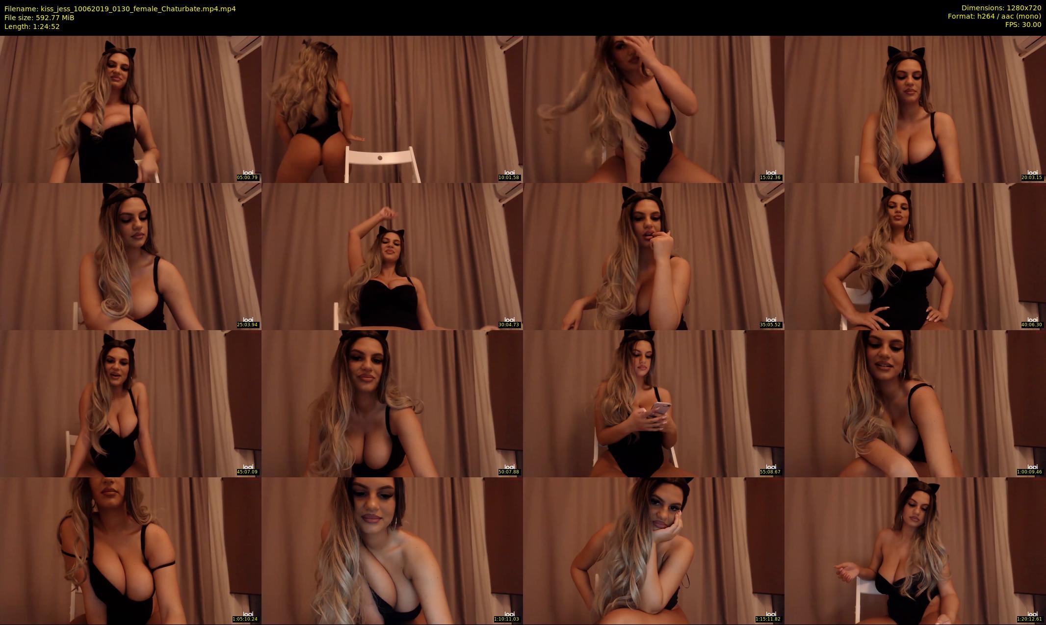 kiss_jess — 85 minute Chaturbate female cam show recording, 720p, Jun 10, 2019