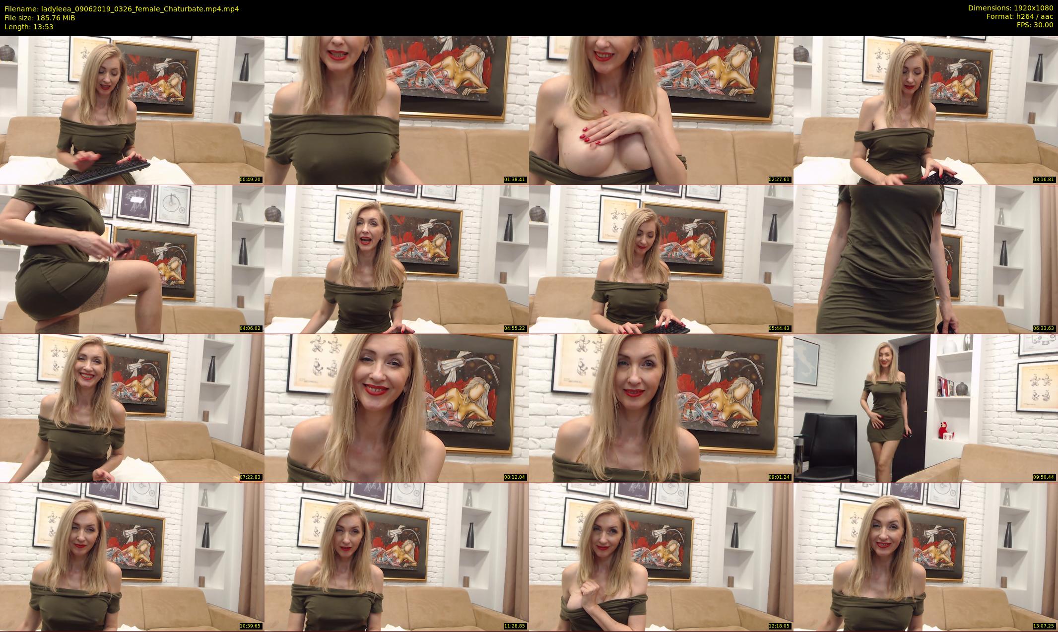 ladyleea — 14 minute Chaturbate female cam show recording, 1080p, Jun 9, 2019