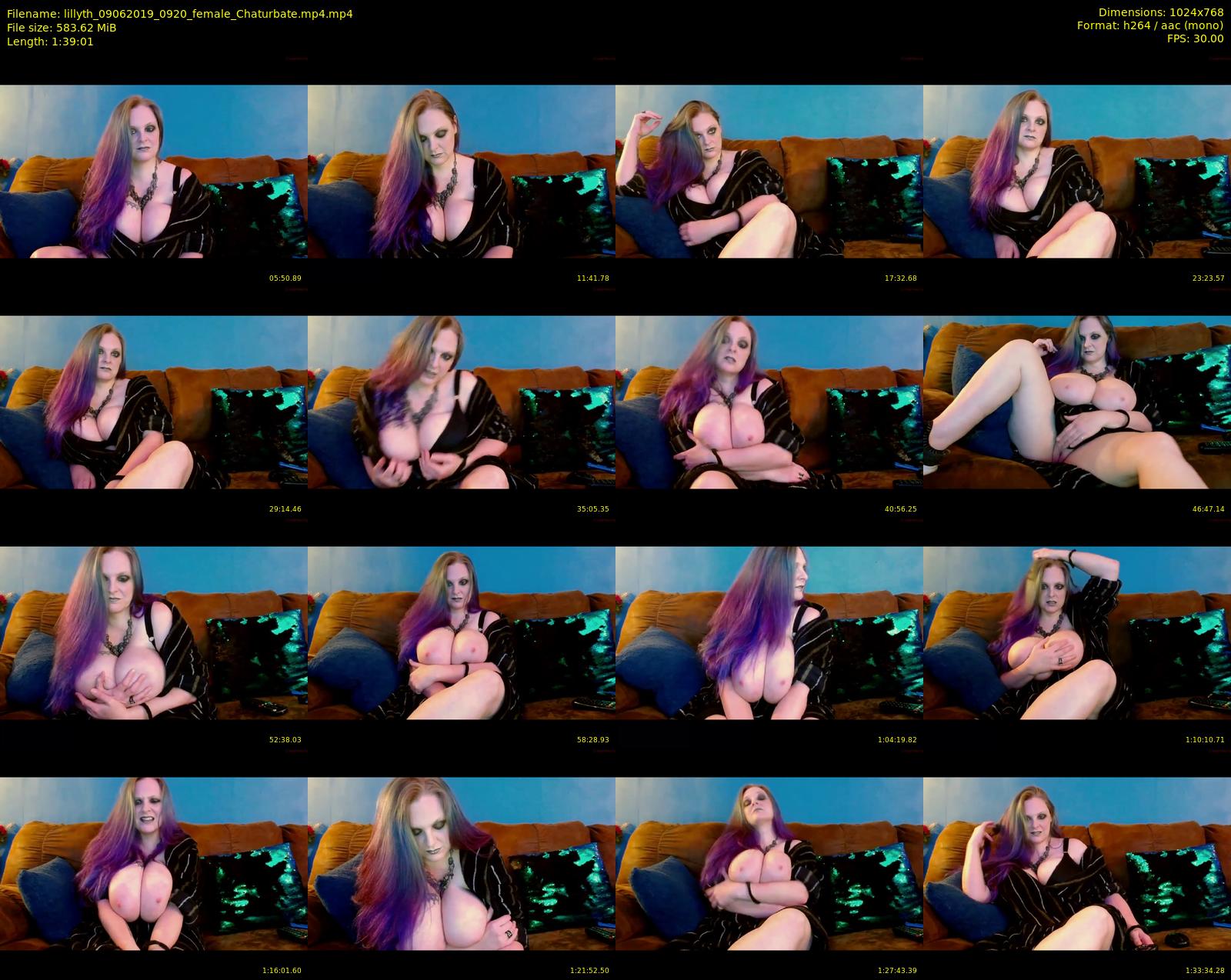 lillyth — 100 minute Chaturbate female cam show recording, 720p, Jun 9, 2019
