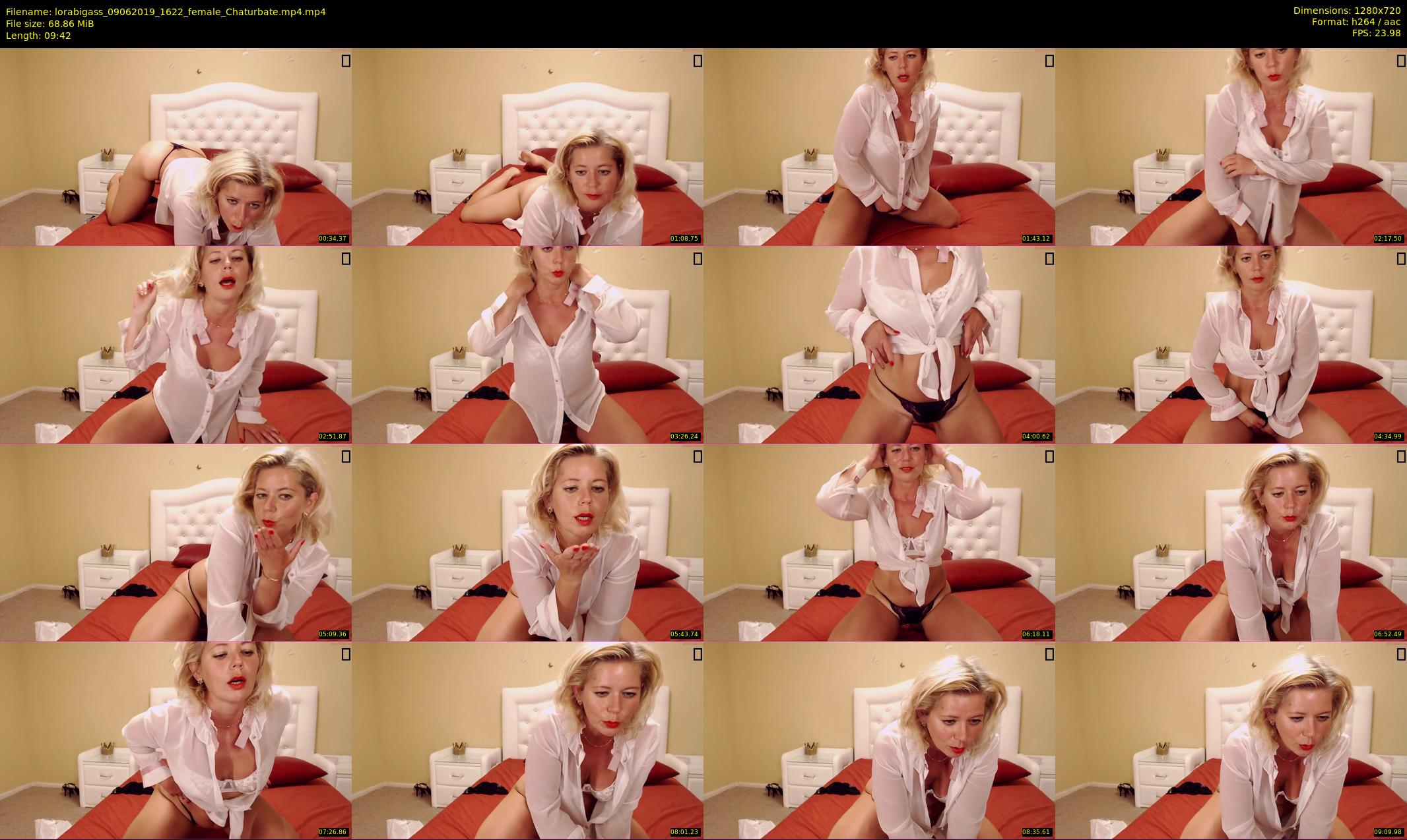 lorabigass — 10 minute Chaturbate female cam show recording, 720p, Jun 9, 2019