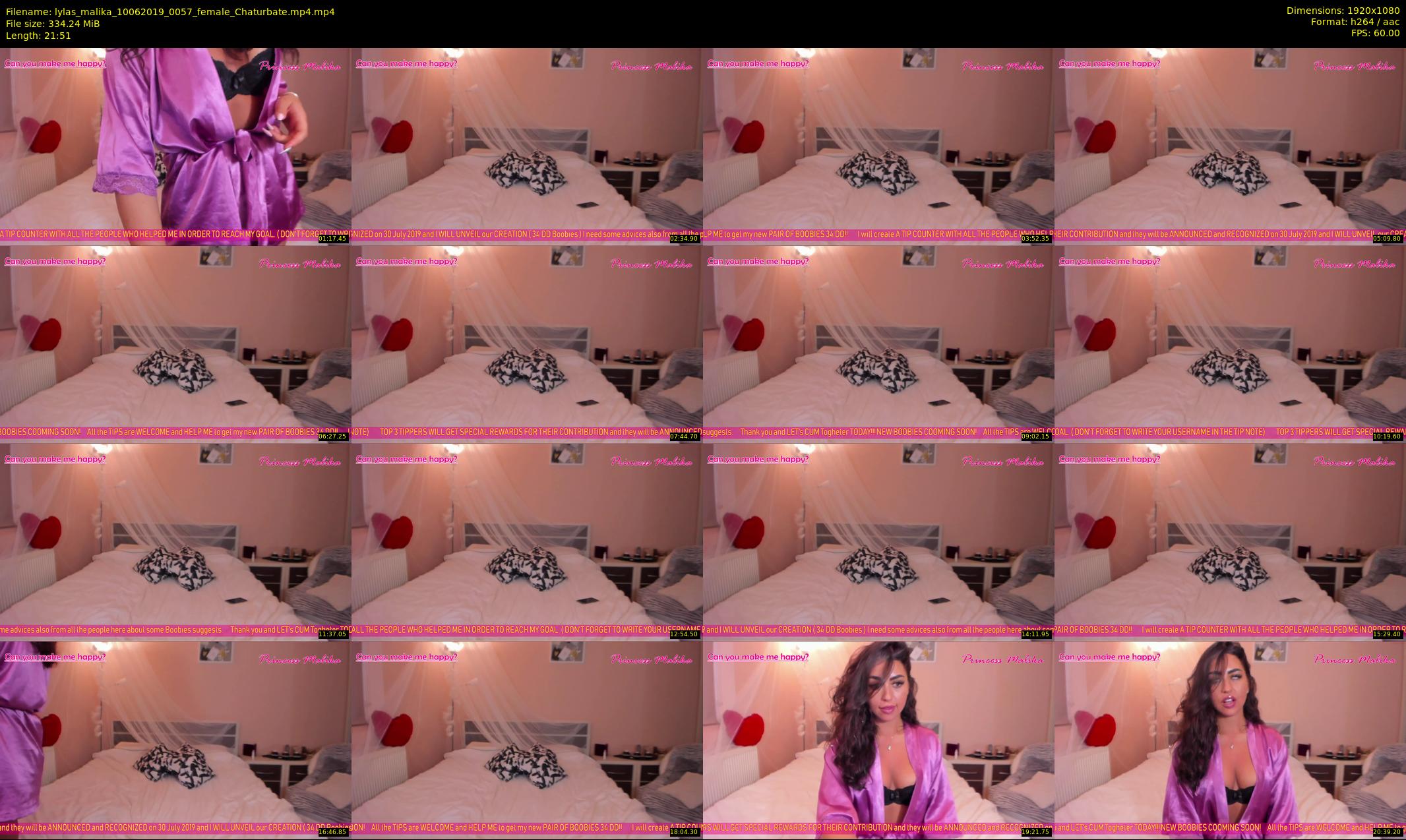 lylas_malika — 22 minute Chaturbate female cam show recording, 1080p, Jun 10, 2019