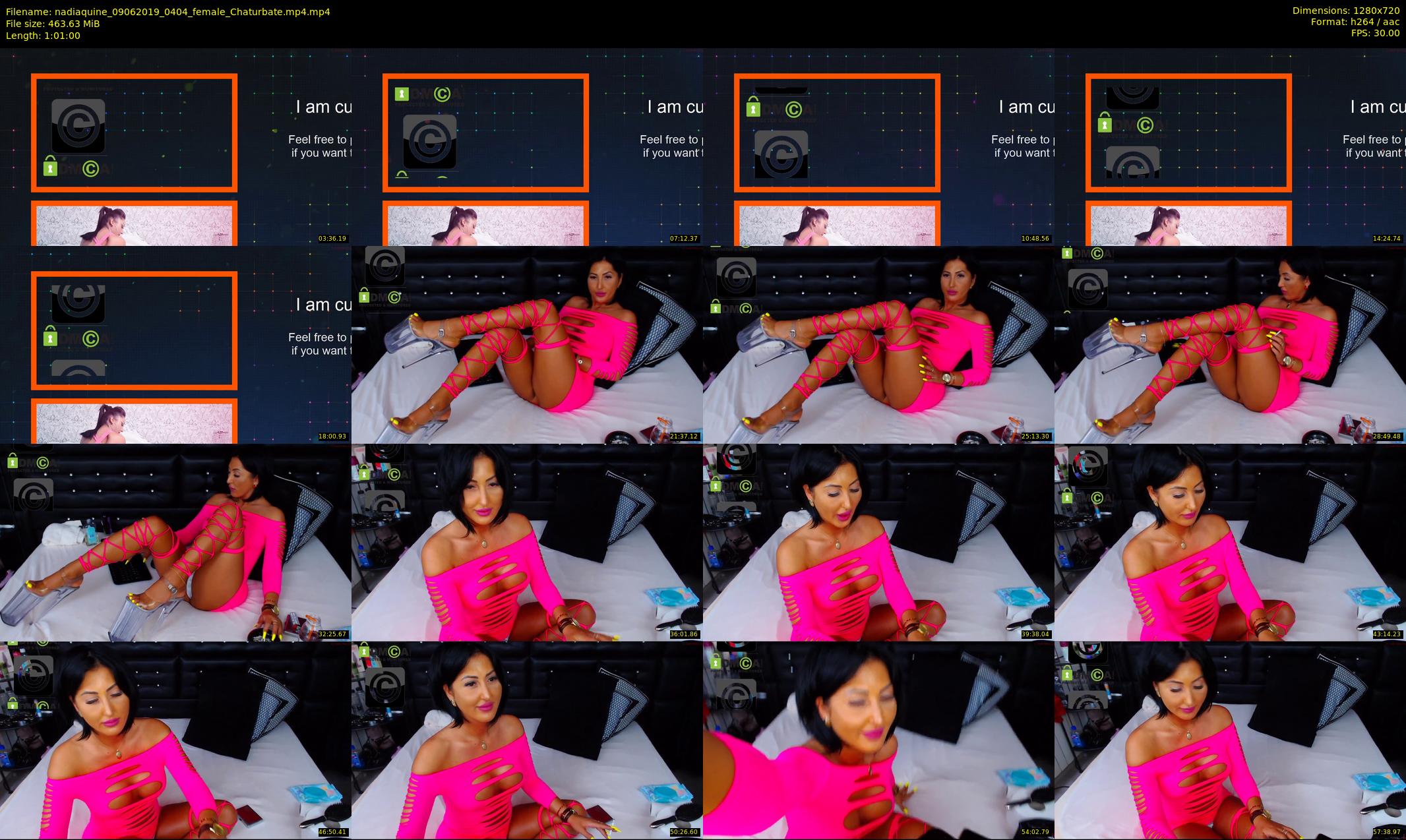 nadiaquine — 61 minute Chaturbate female cam show recording, 720p, Jun 9, 2019