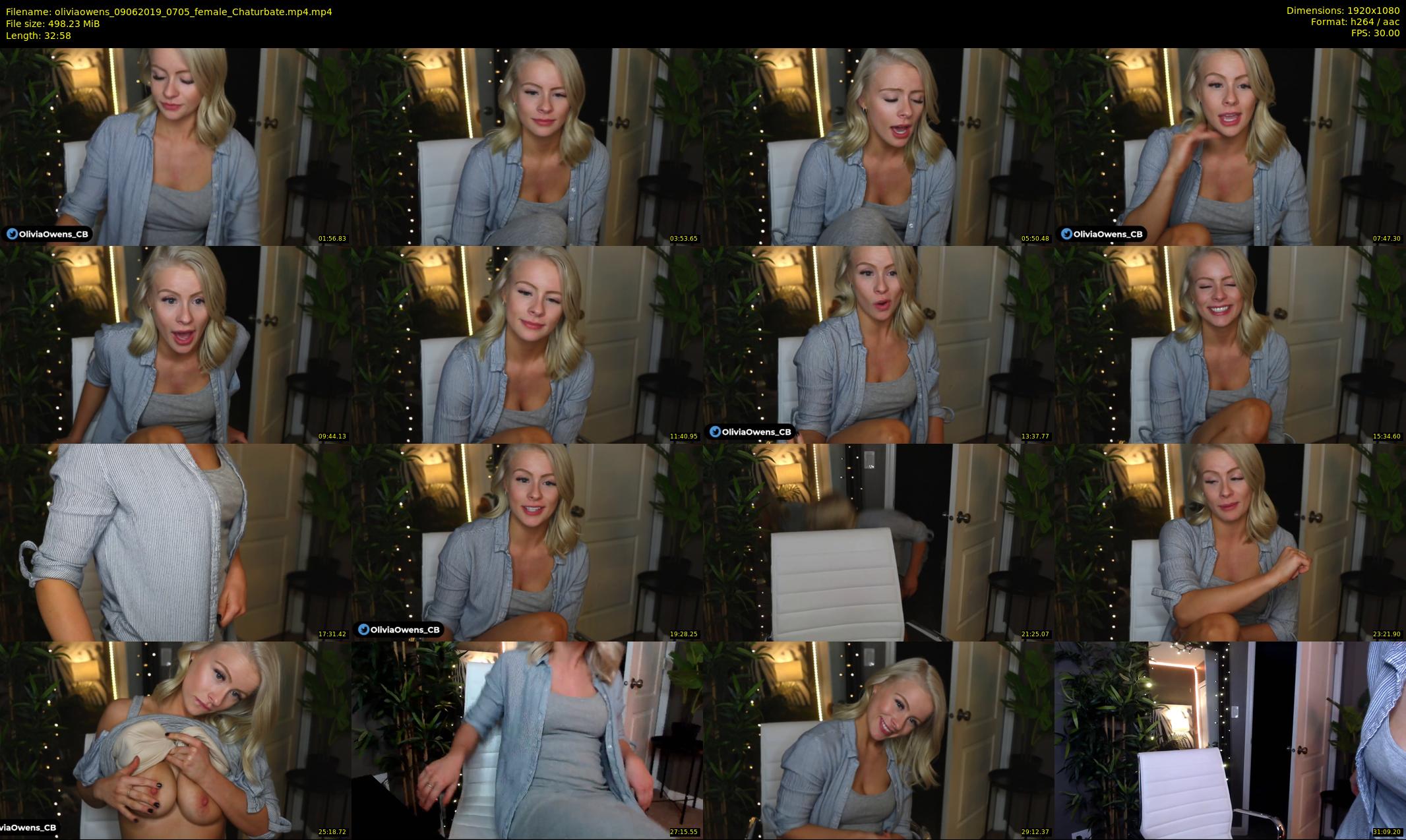 oliviaowens — 33 minute Chaturbate female cam show recording, 1080p, Jun 9, 2019