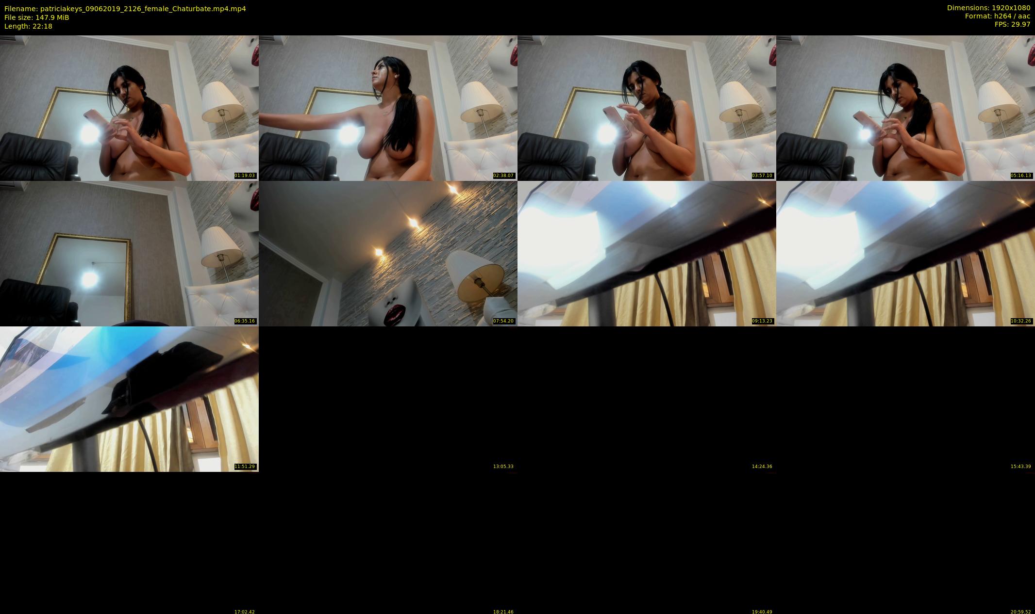 patriciakeys — 23 minute Chaturbate female cam show recording, 1080p, Jun 9, 2019