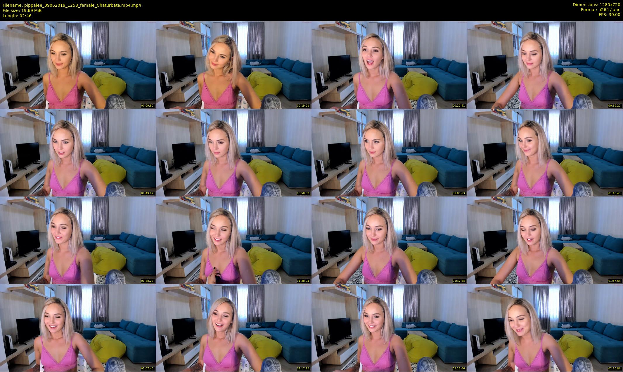 pippalee — 3 minute Chaturbate female cam show recording, 720p, Jun 9, 2019